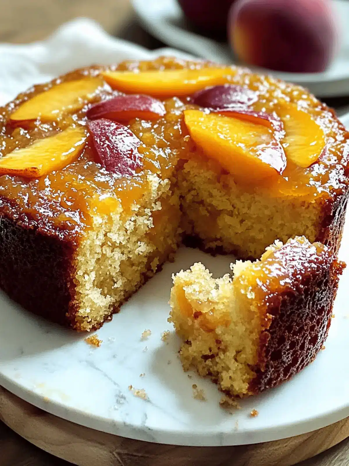 Brown Sugar Peach Cake