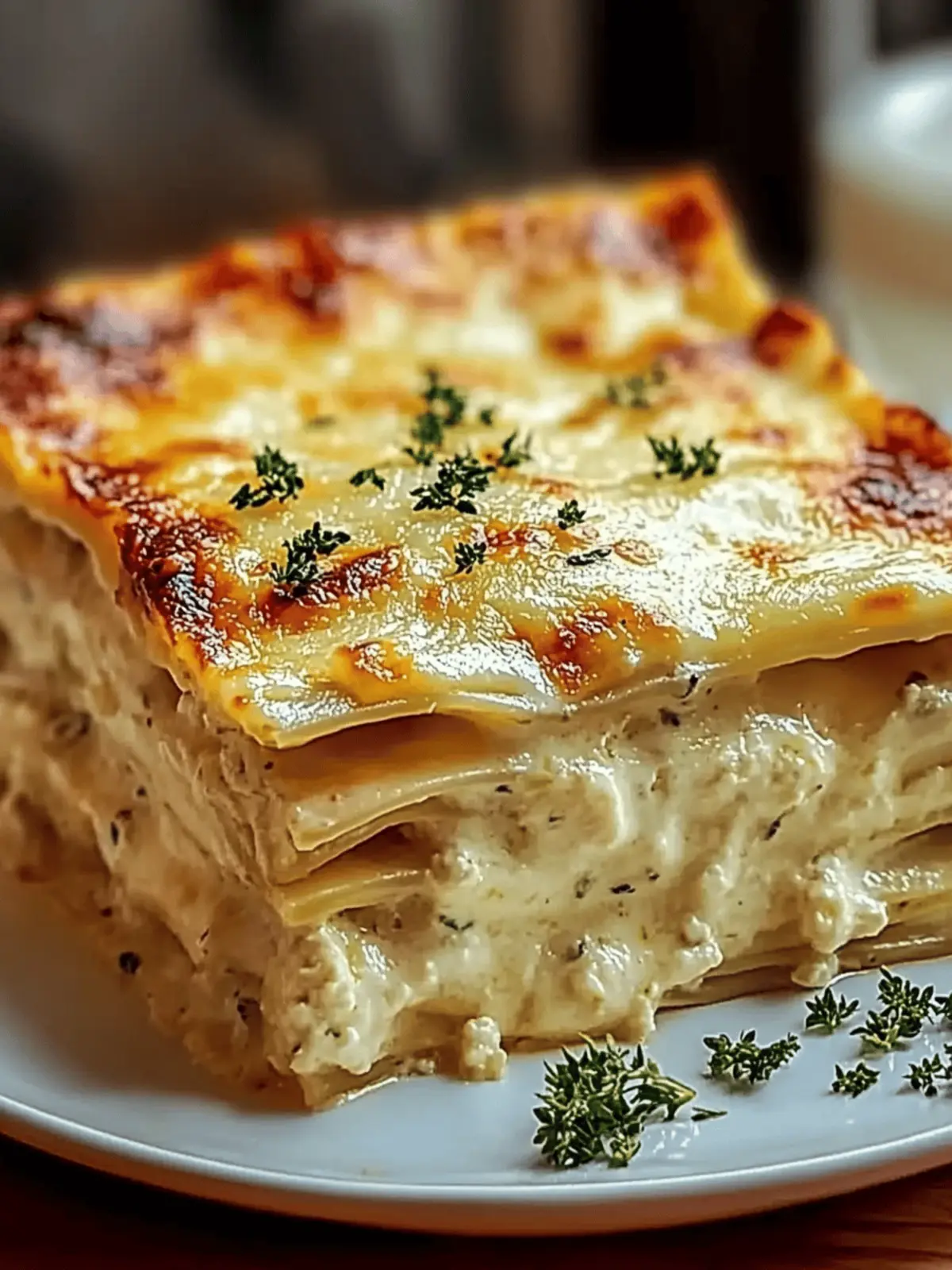 Creamy White Lasagna Delight