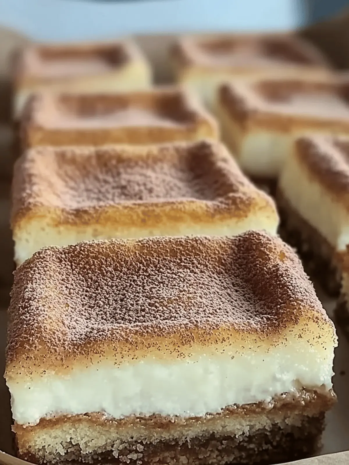 Cinnamon Churro Cheesecake Bars Recipe