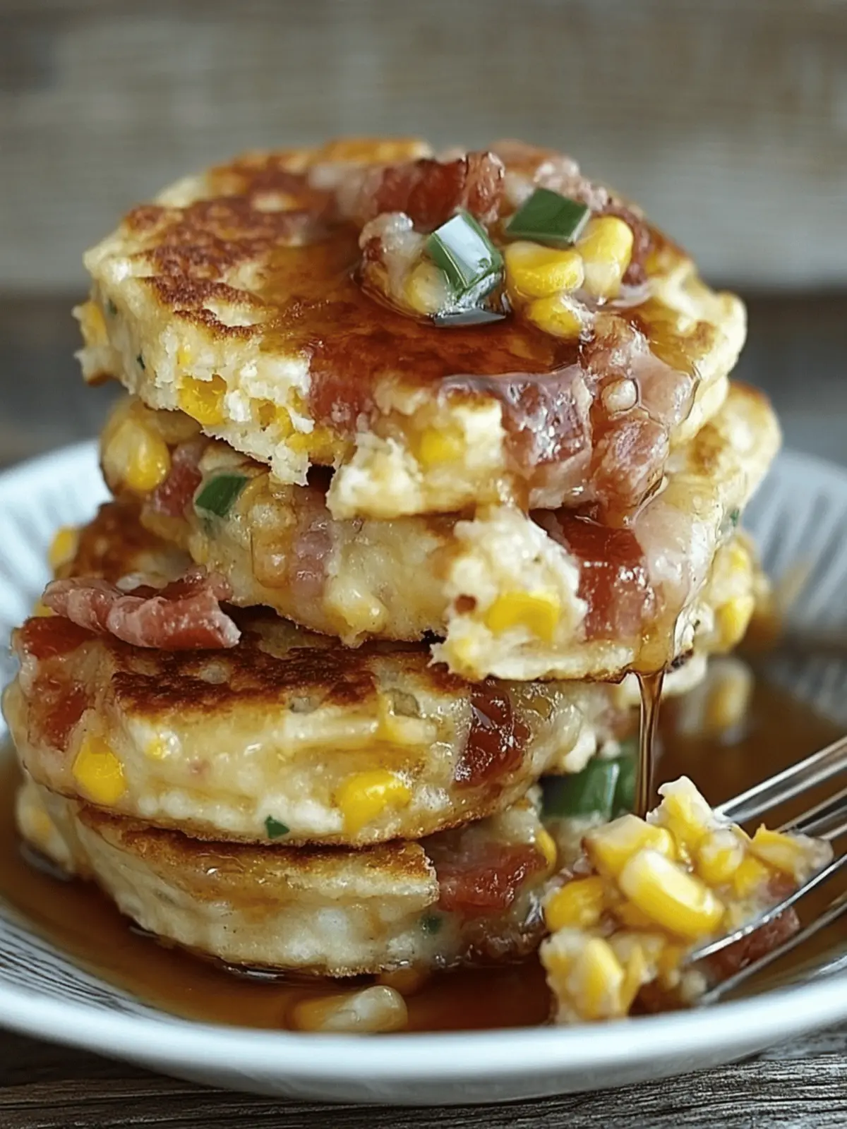 Bacon and Corn Griddle Cakes