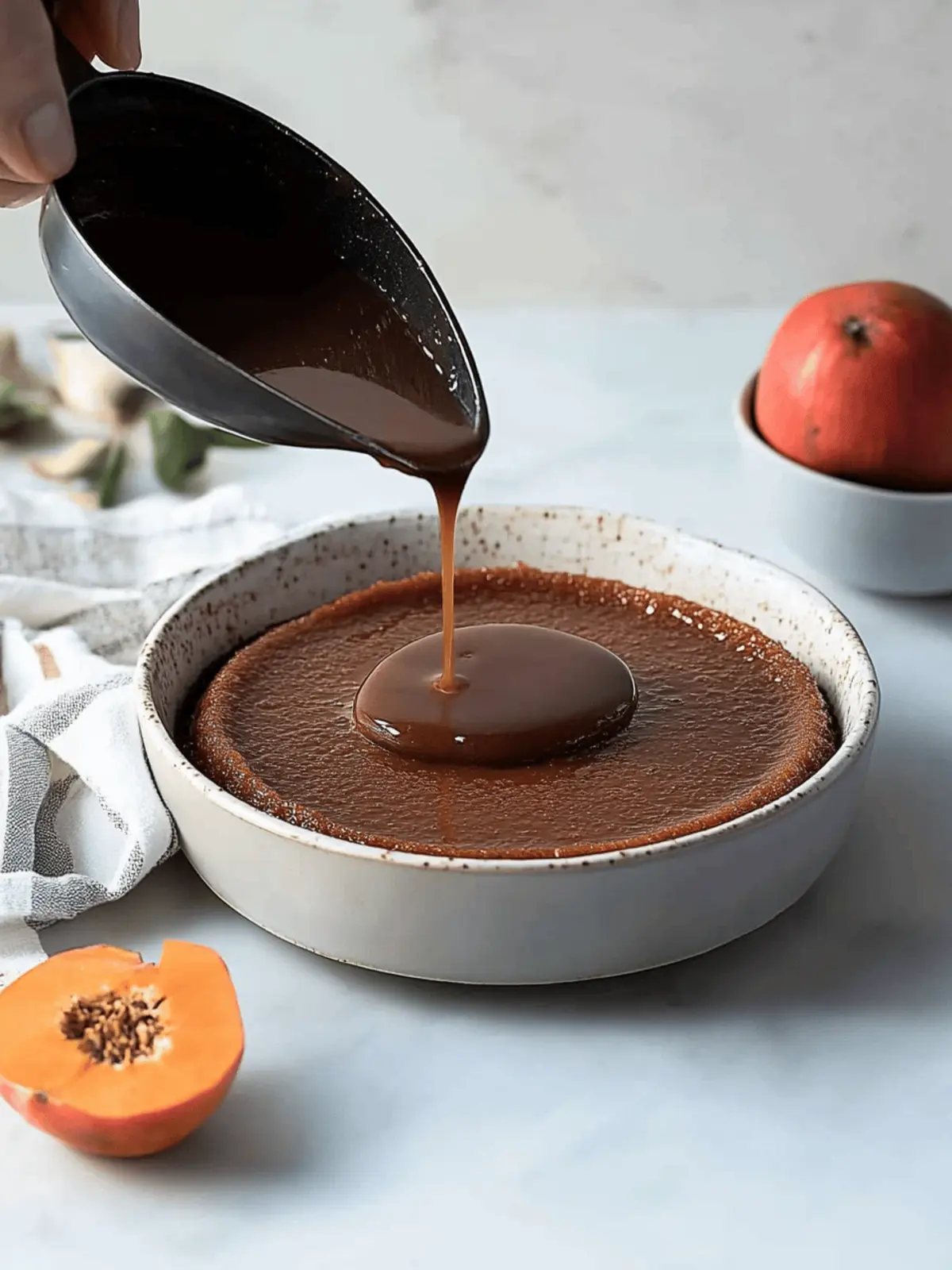 Sticky Toffee Persimmon Pudding