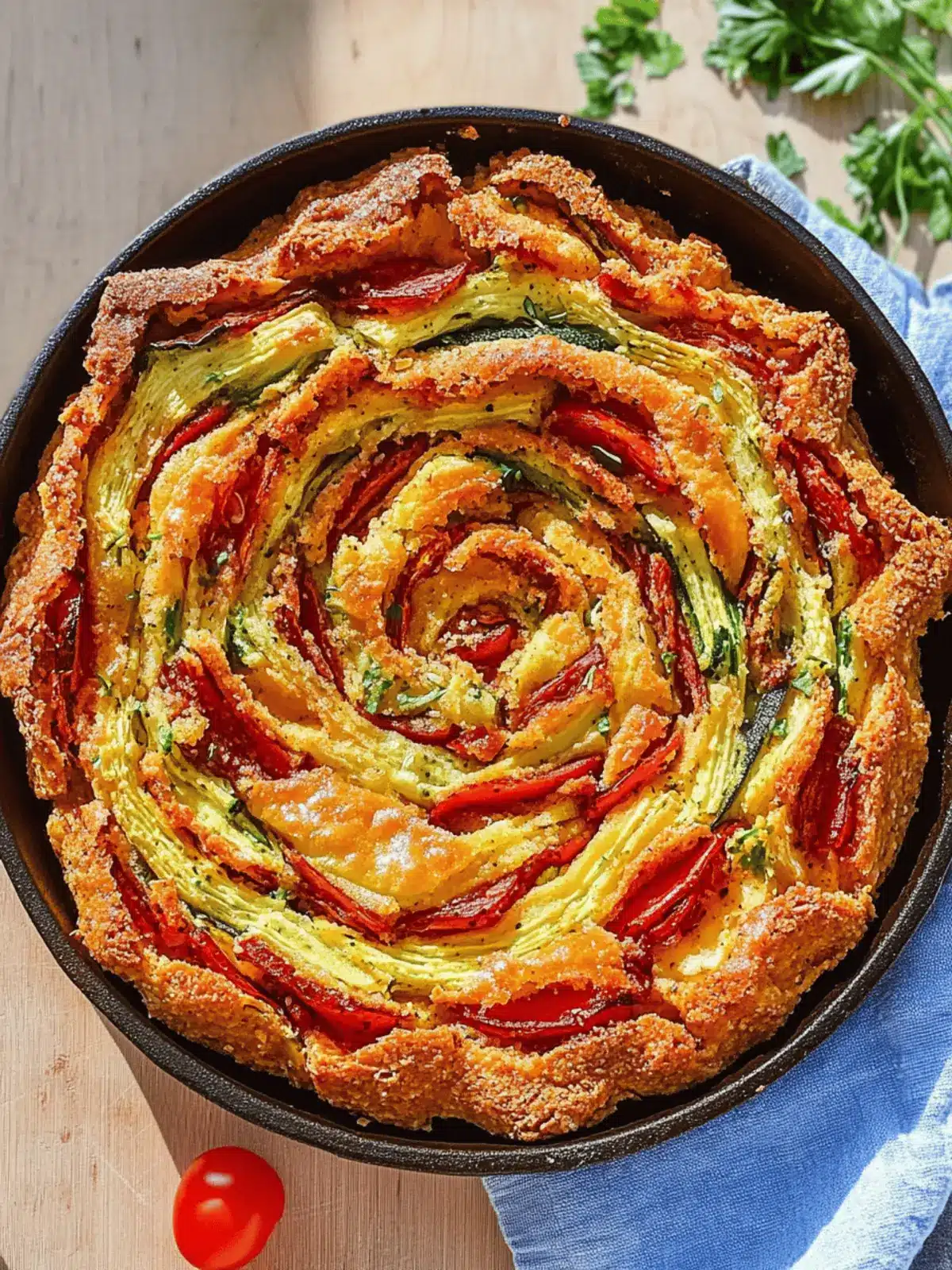 Breakfast Veggie Crinkle Cake