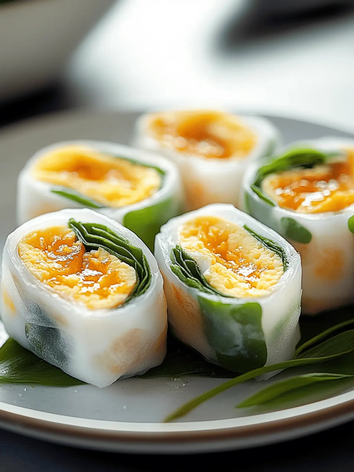 Crispy Rice Paper Egg Wraps