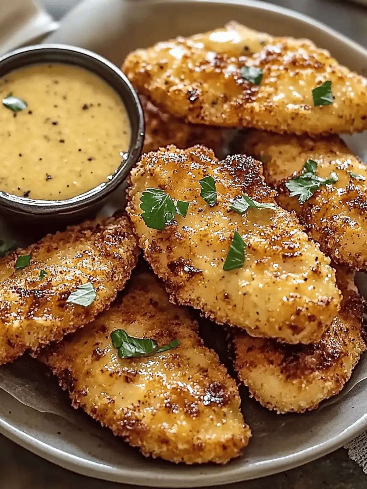 Crispy Mustard Chicken Tenders