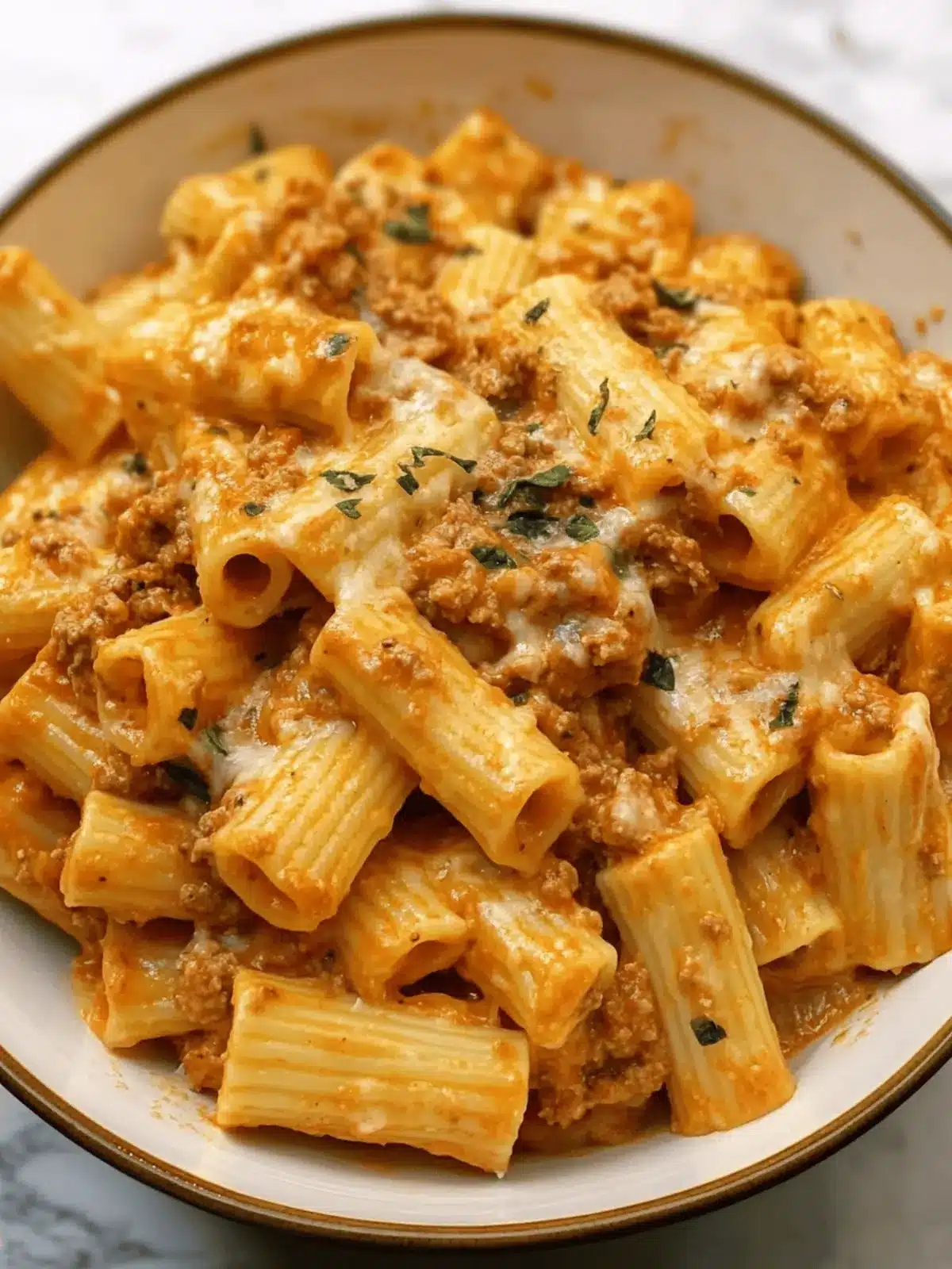 Creamy Rigatoni with Boursin Cheese