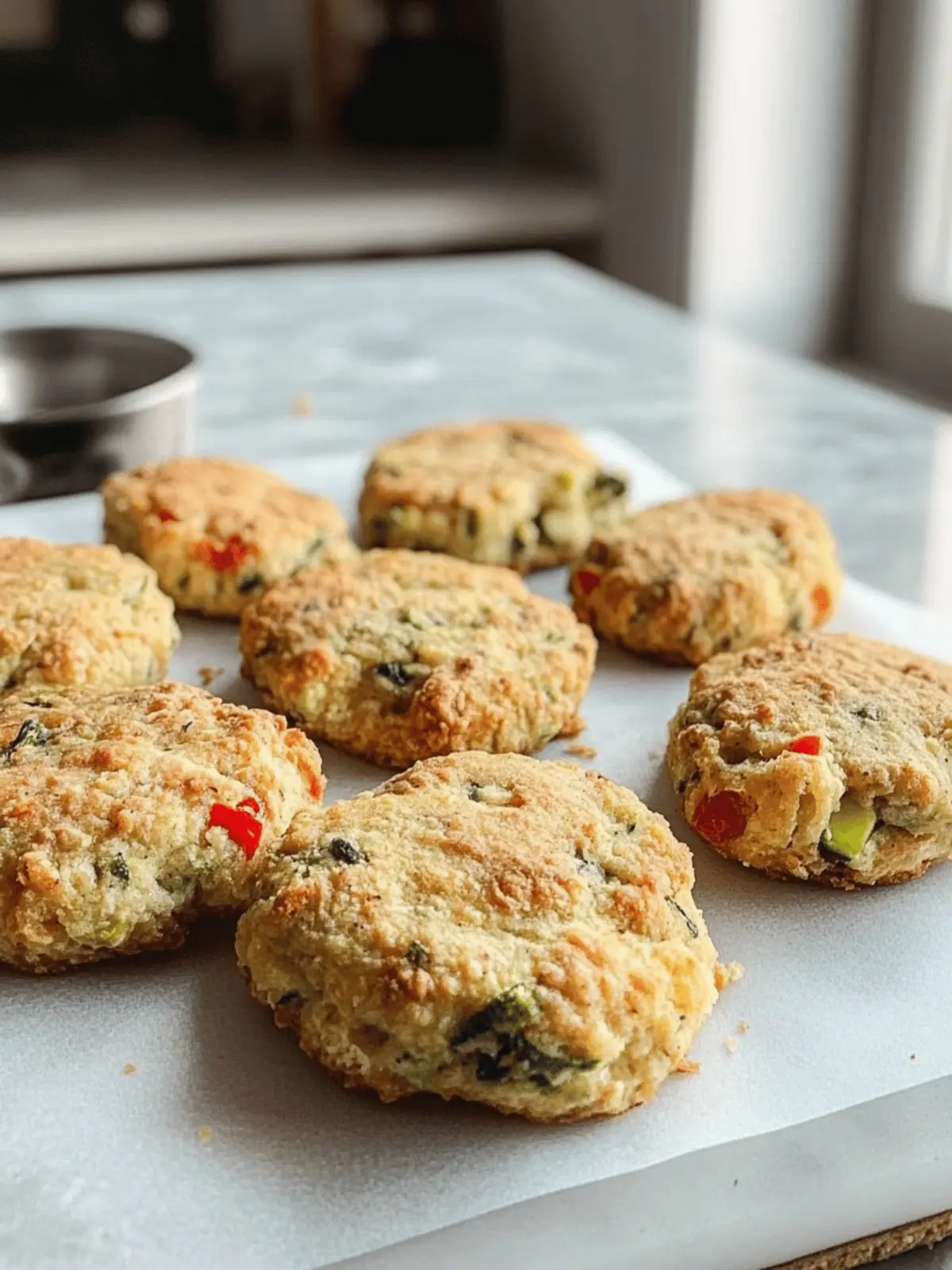 Veggie-Packed Protein Snacking Biscuits