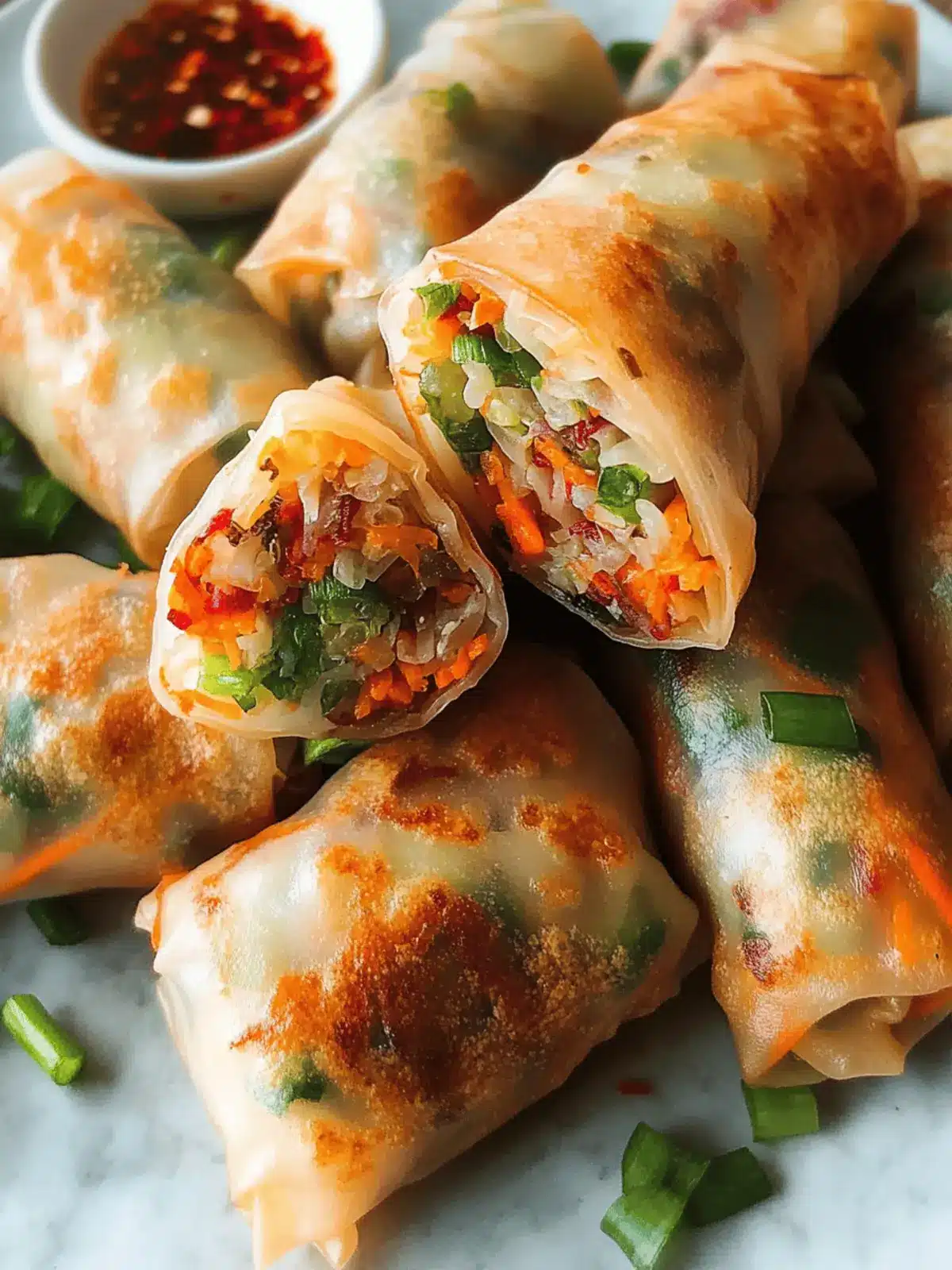 High-Fiber High-Protein Spring Rolls