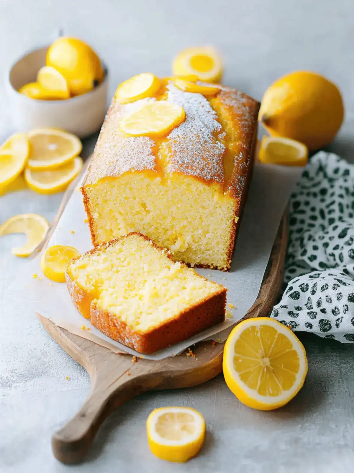 Meyer Lemon Olive Oil Loaf Cake