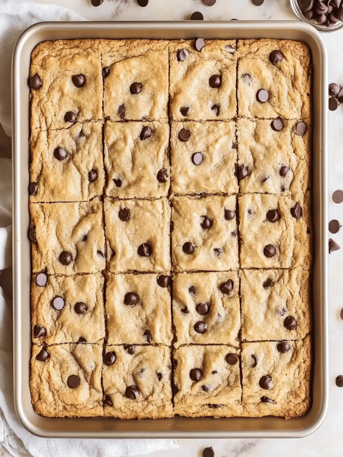 Sheet Pan Chocolate Chip Cookies