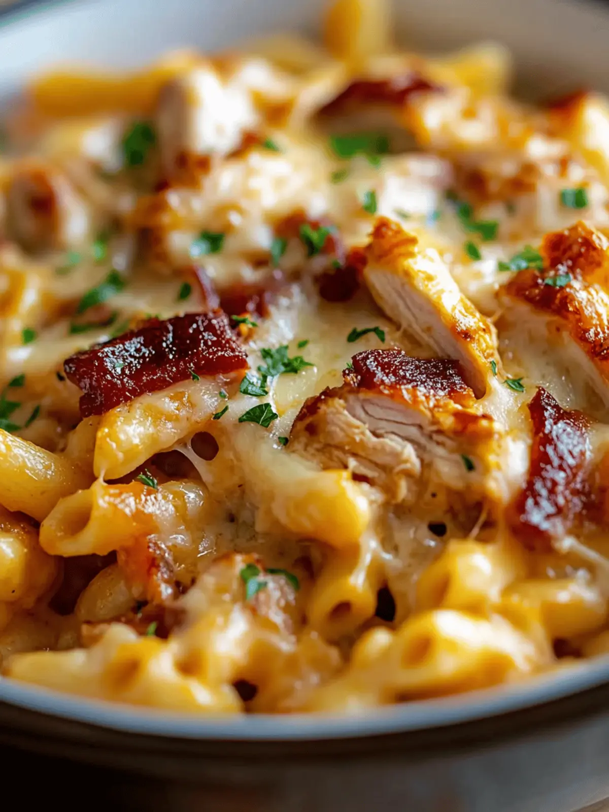 BBQ Chicken Mac and Cheese