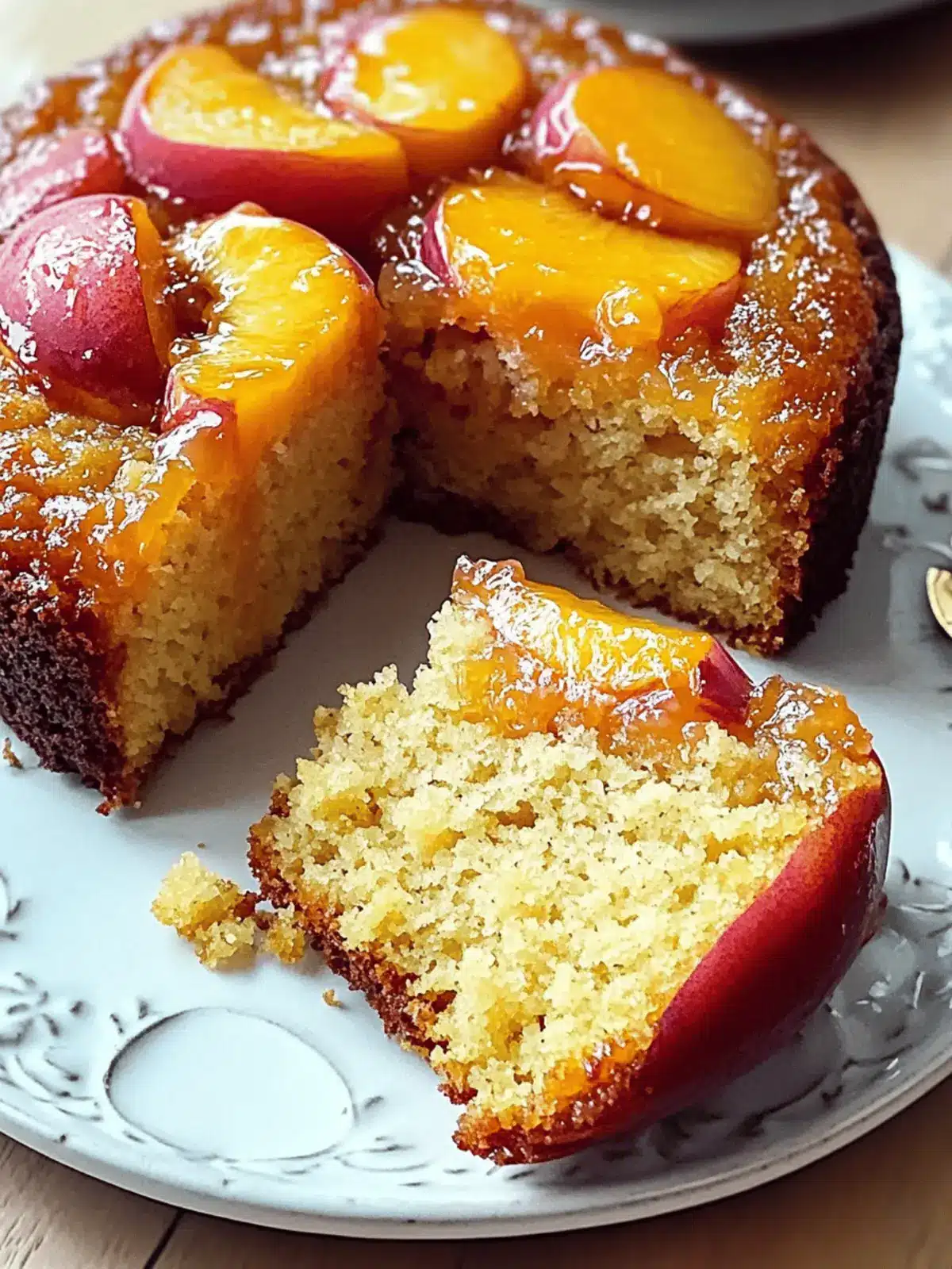 Brown Sugar Peach Cake