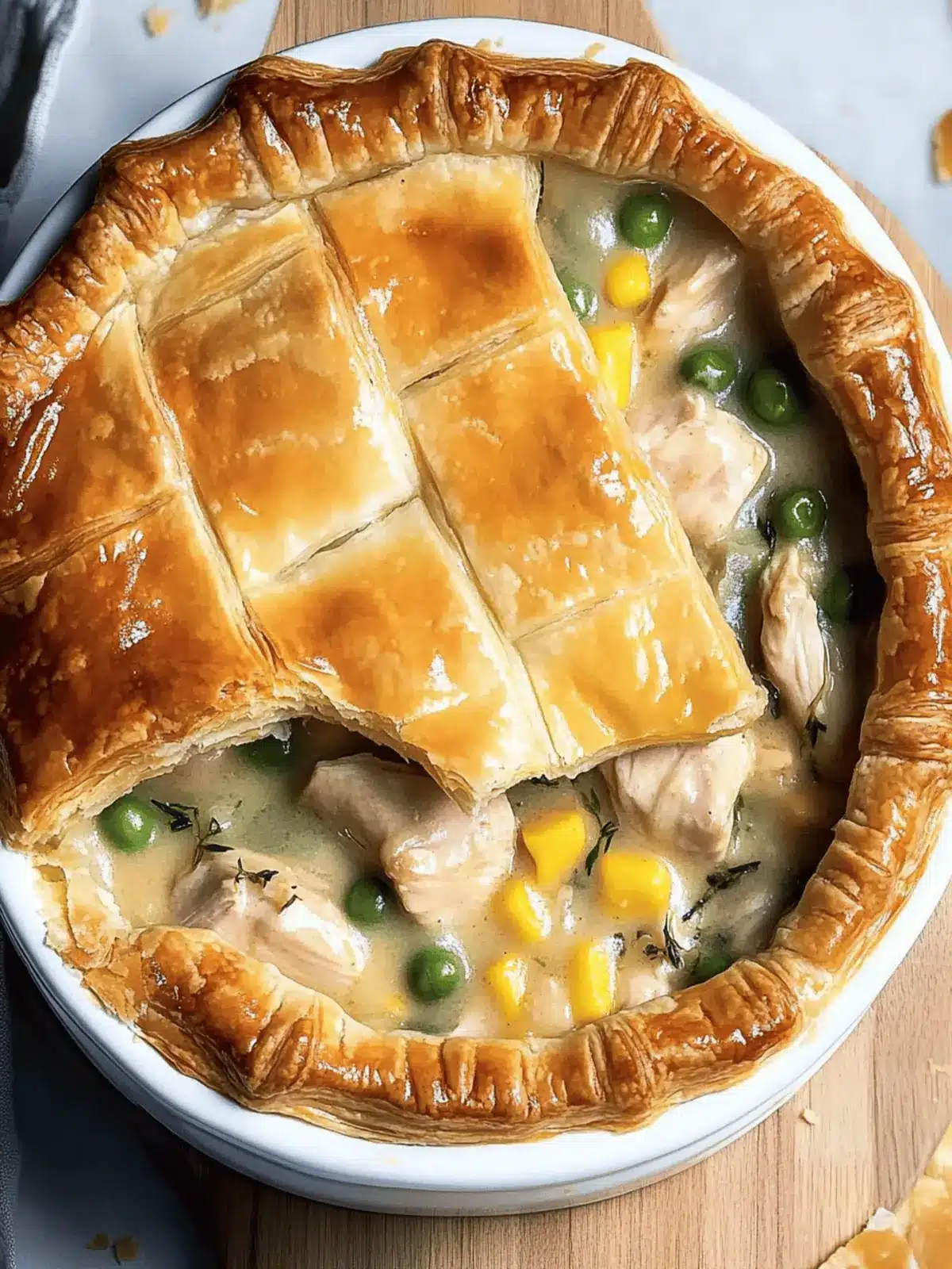 Puff Pastry Chicken Pot Pie