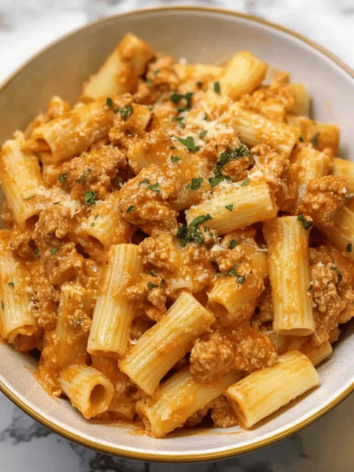 Creamy Rigatoni with Boursin Cheese