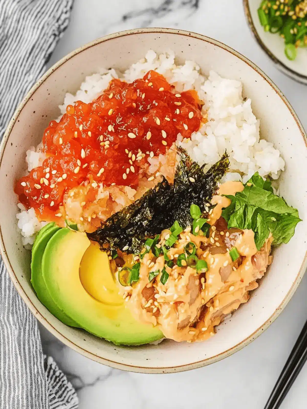 Canned Tuna Sushi Bowl