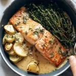 Baked Salmon with Amazing Lemon Sauce