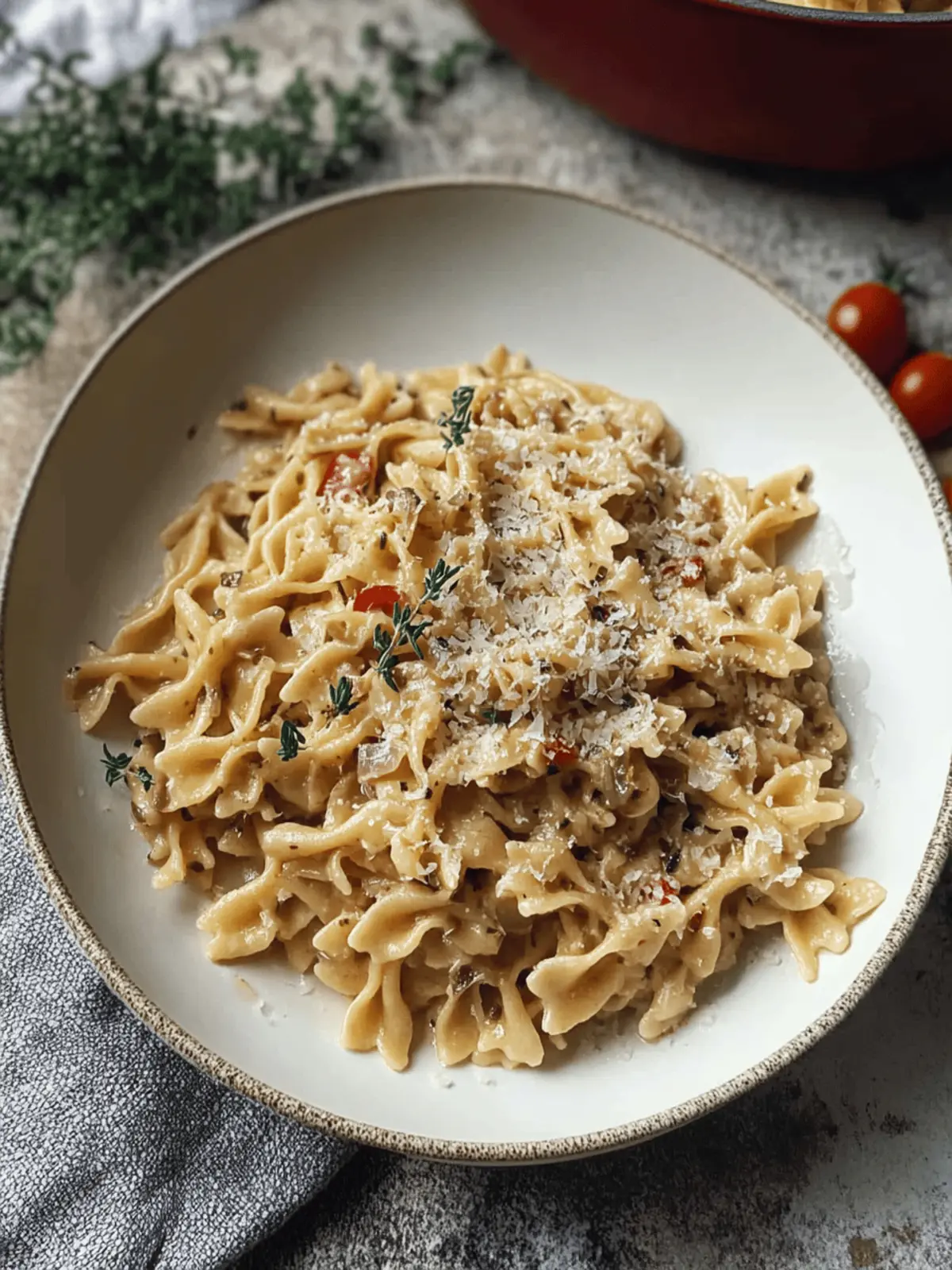 French Onion Pasta