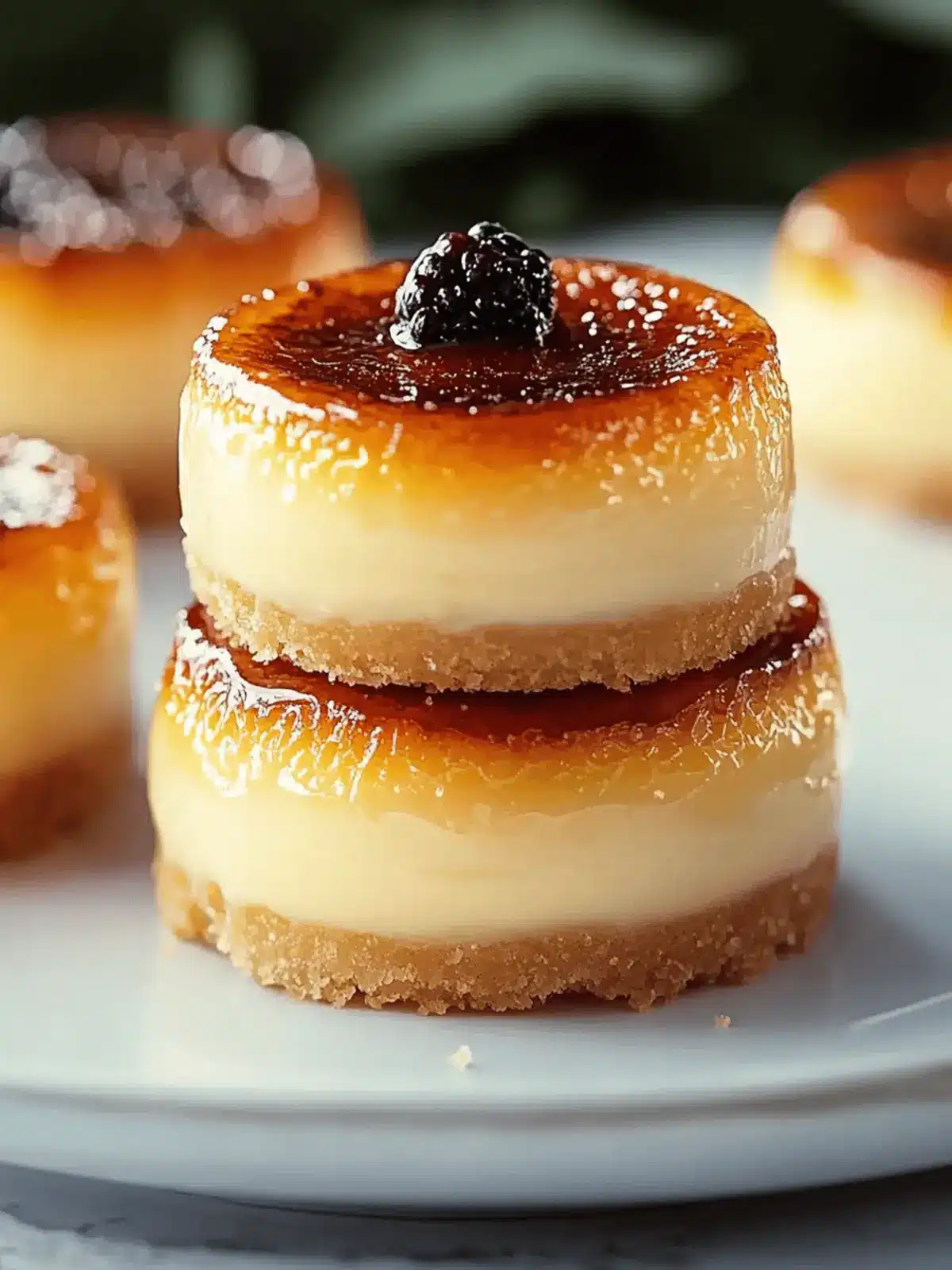 Mini Crème Brûlée Cheesecakes