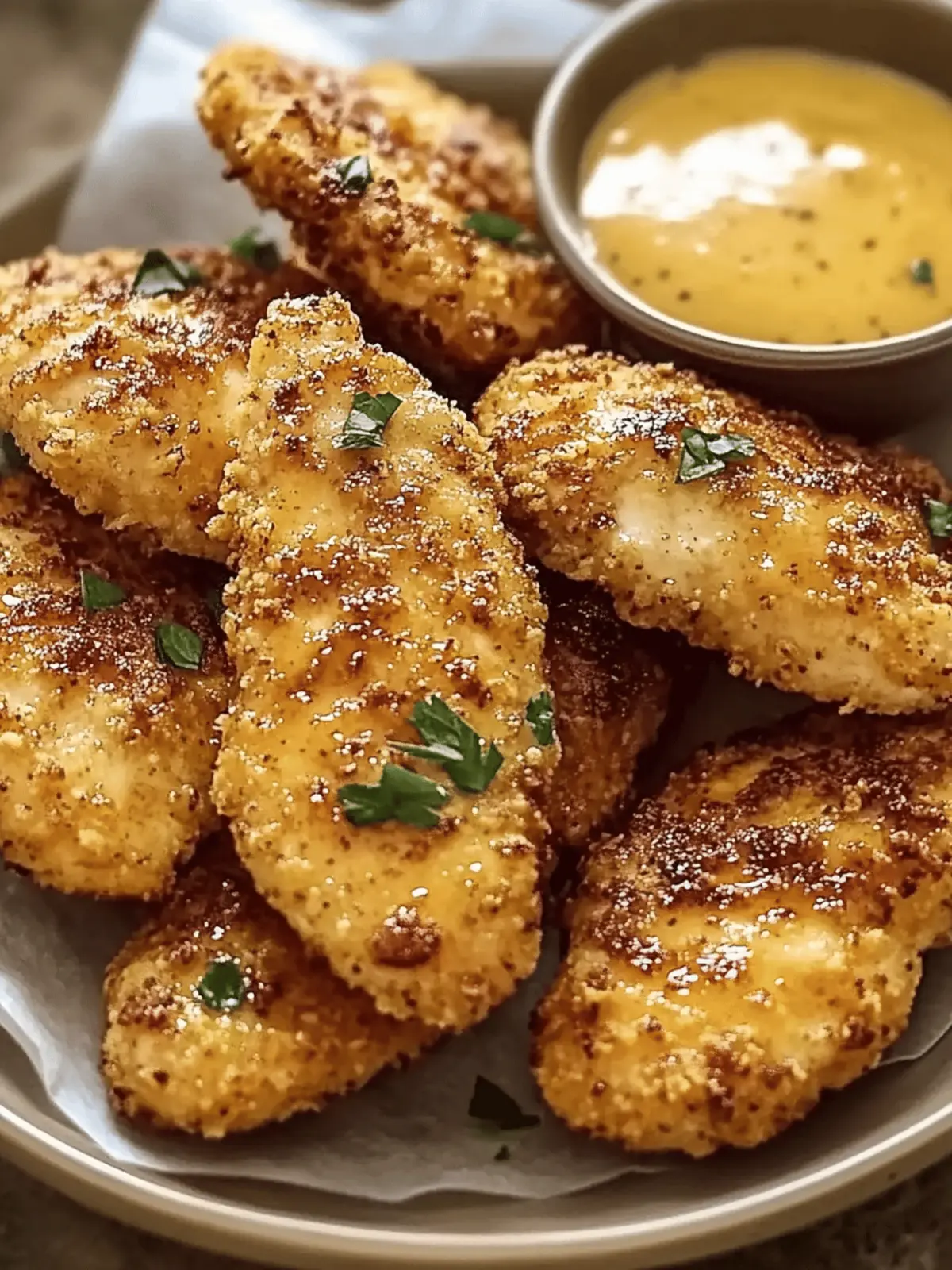 Crispy Mustard Chicken Tenders