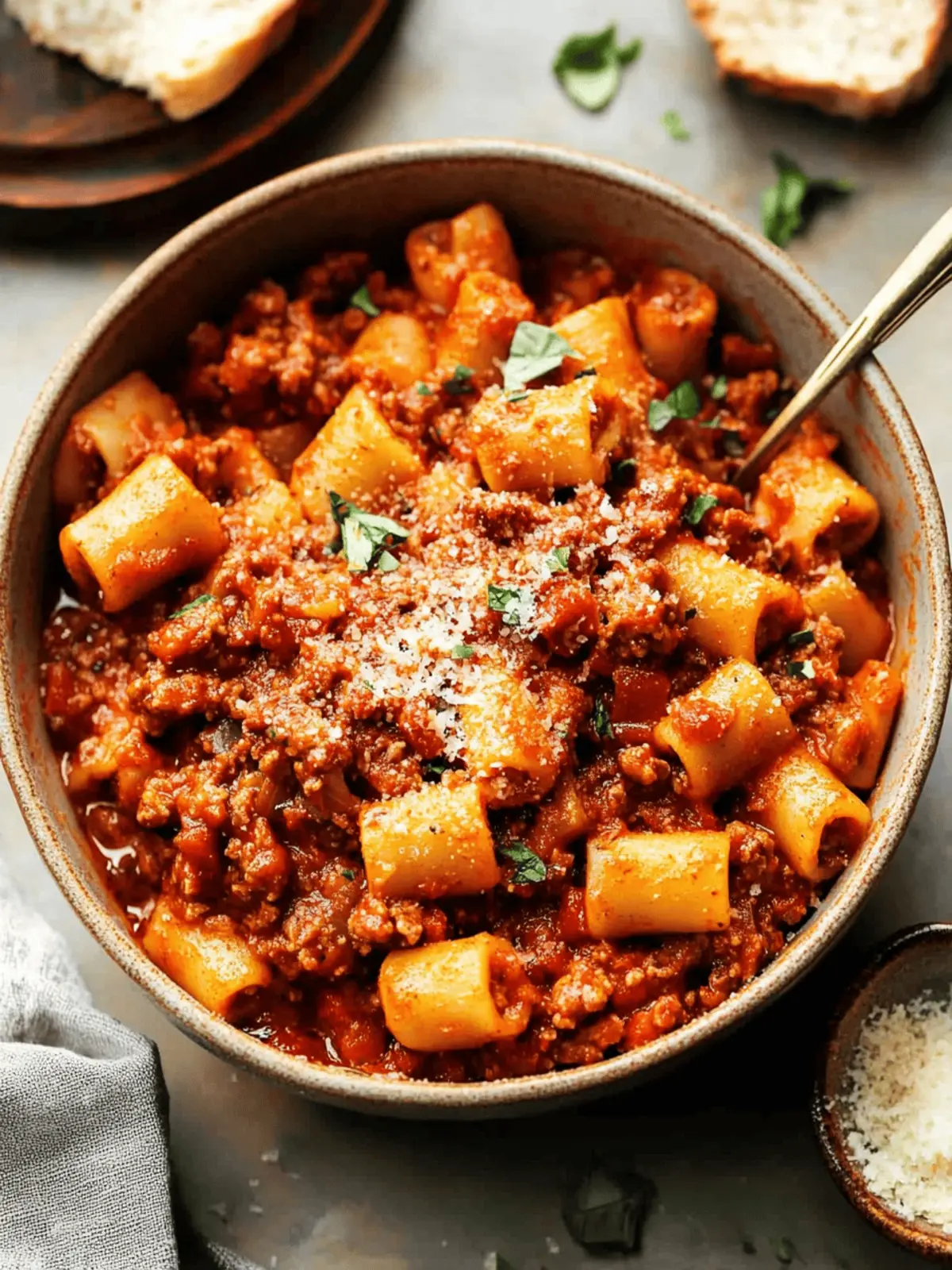 Slowly Simmered Italian Sausage Ragu