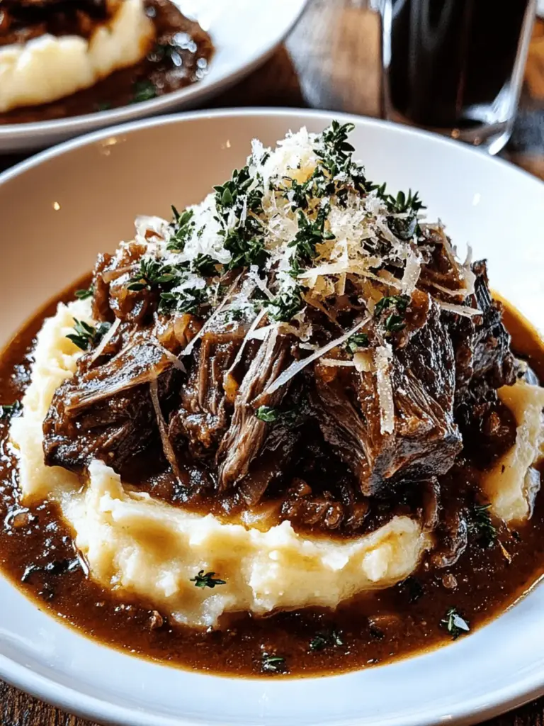 Short Rib Ragu with Parmesan Mashed Potatoes