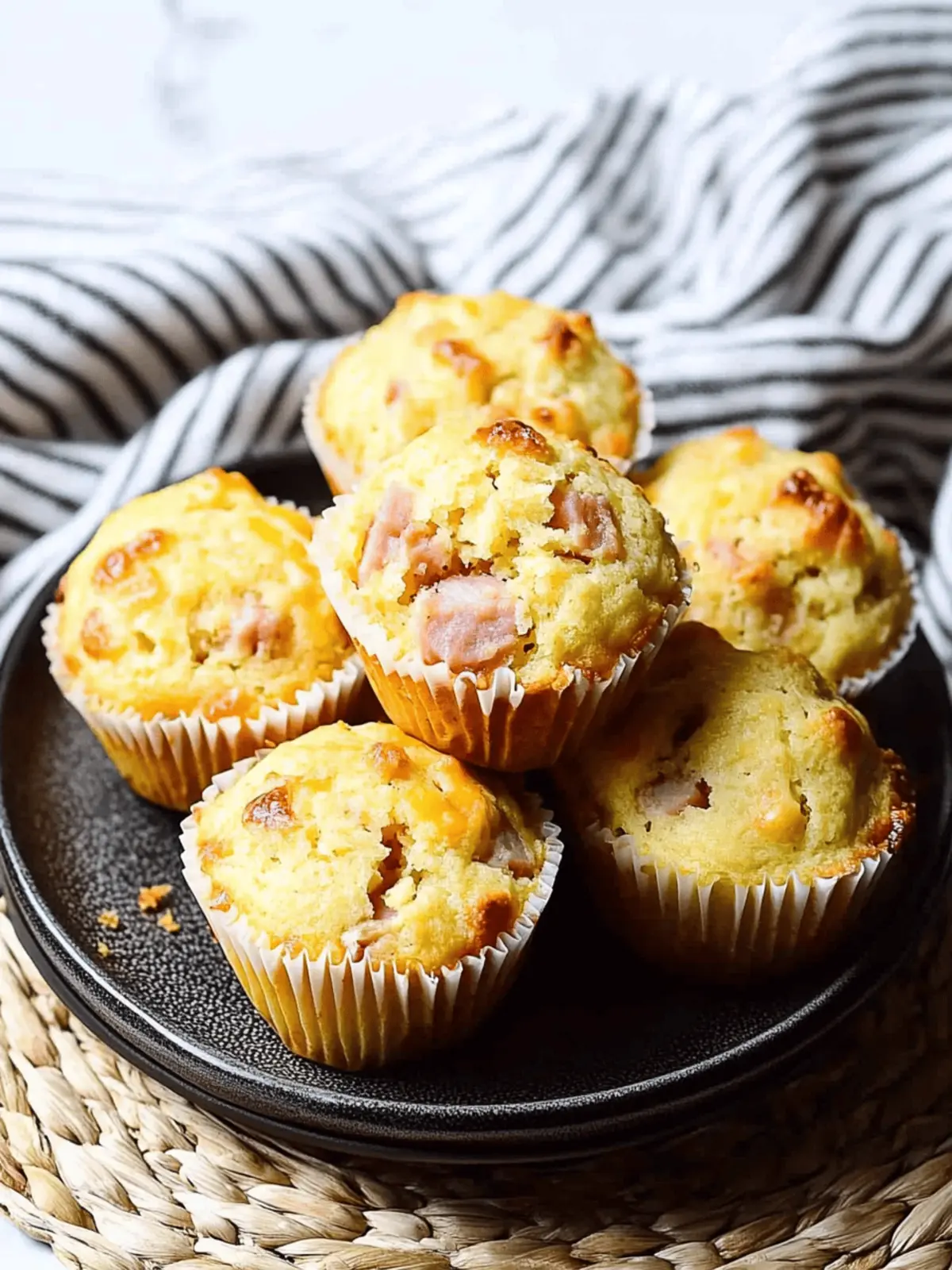 Ham and Cheese Muffins