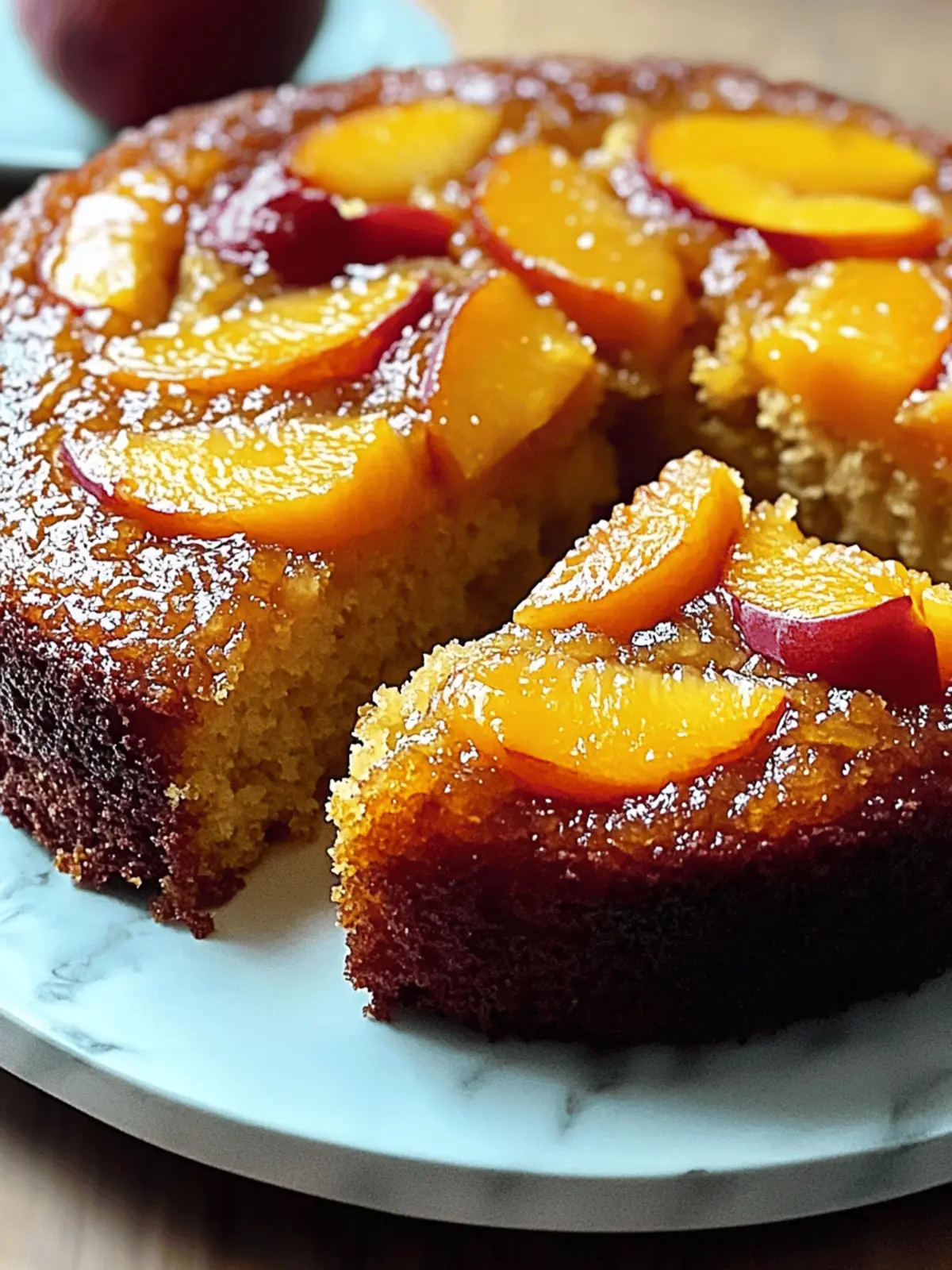 Brown Sugar Peach Cake