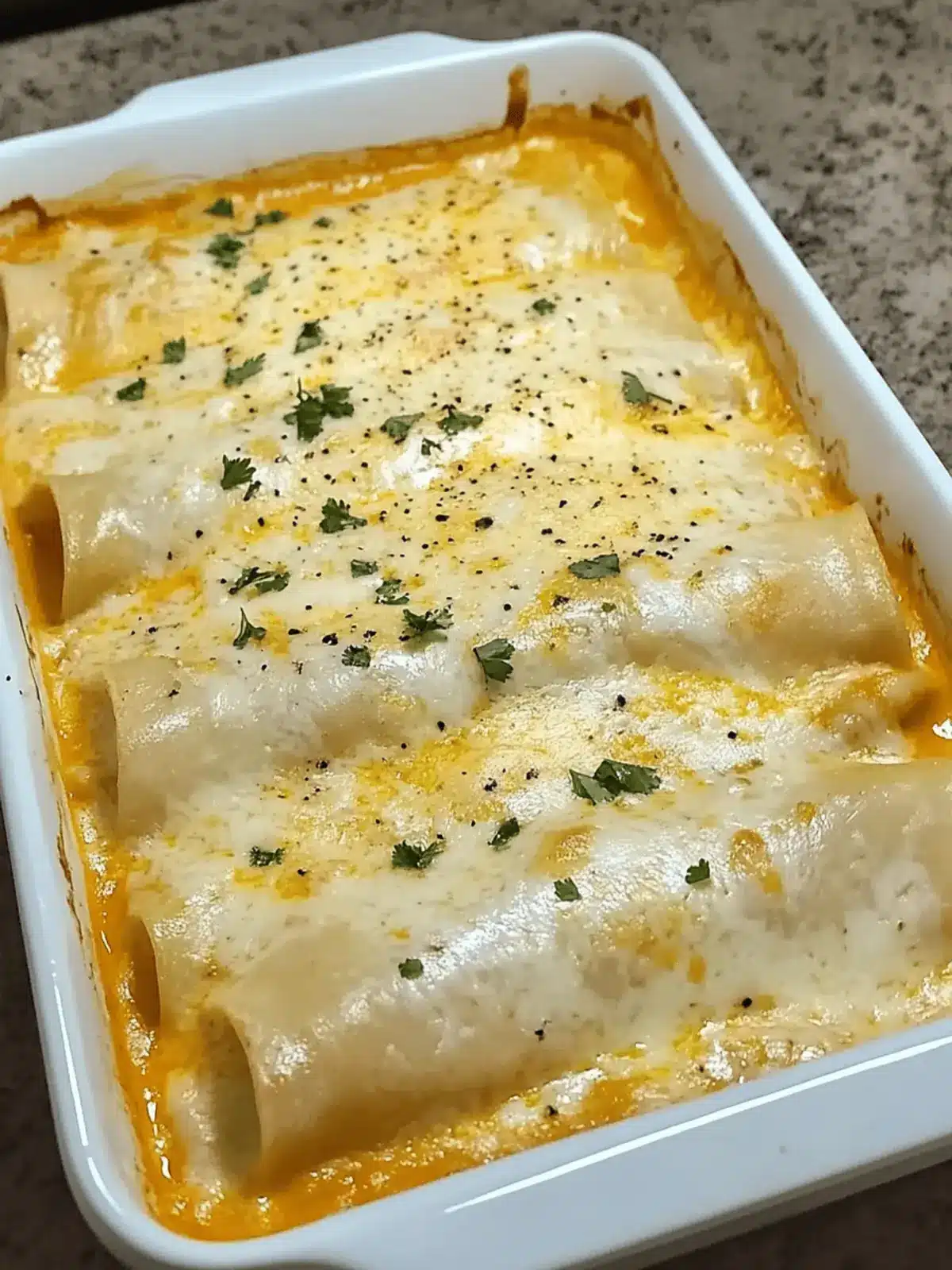 WHITE CHICKEN ENCHILADAS