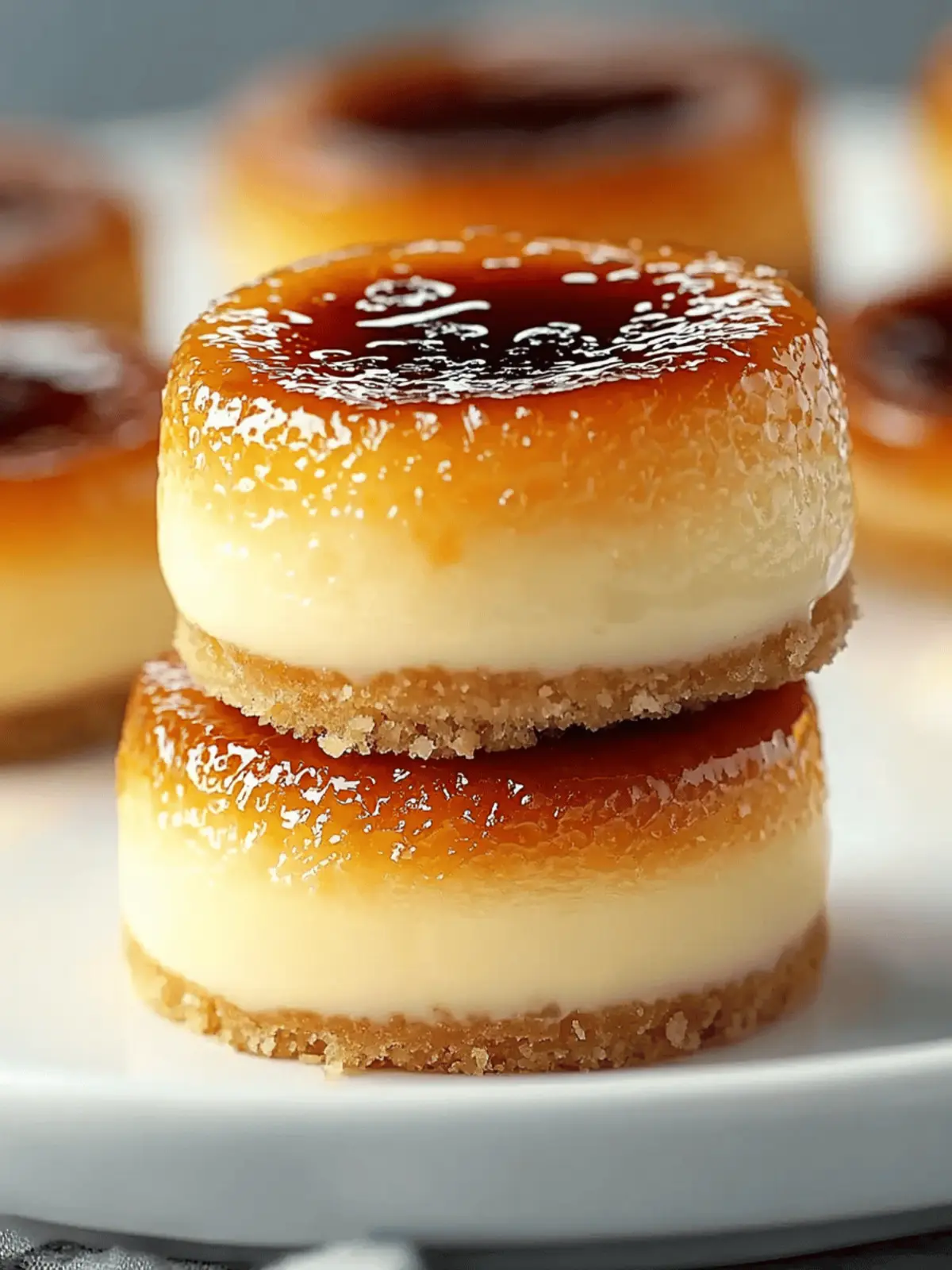 Mini Crème Brûlée Cheesecakes