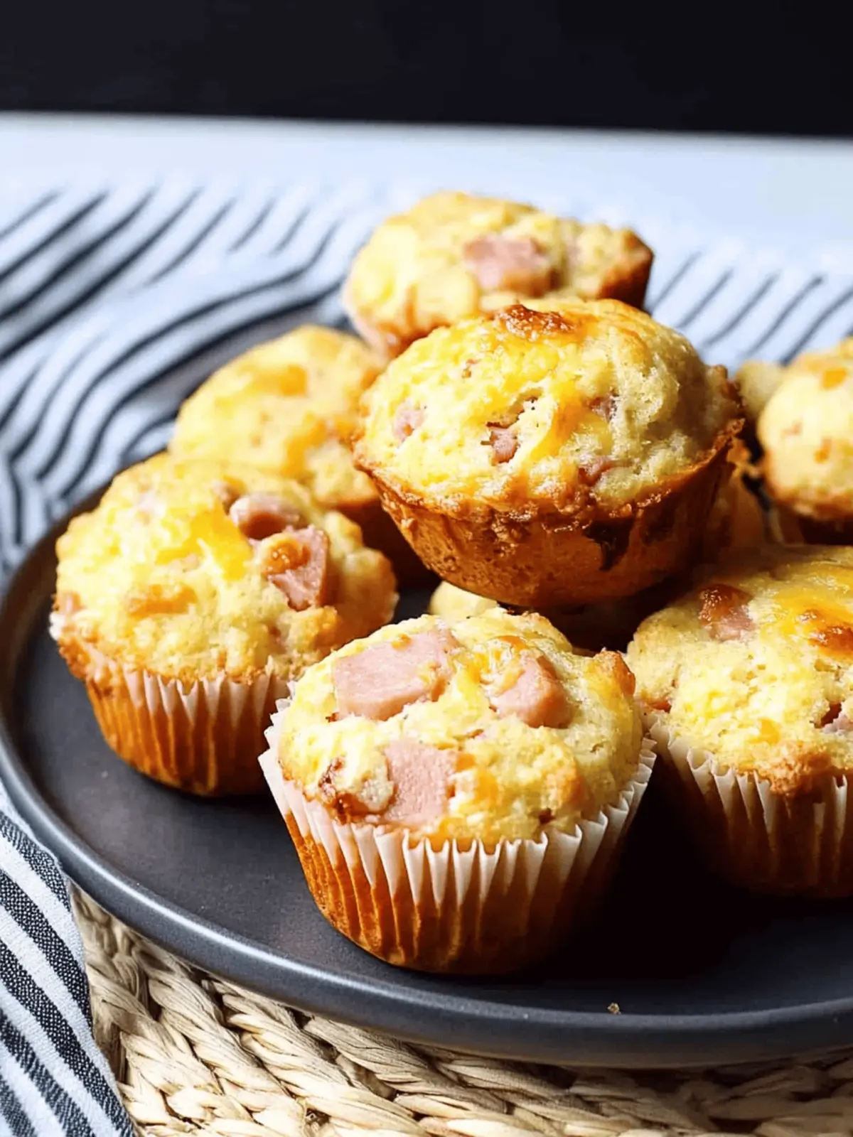 Ham and Cheese Muffins
