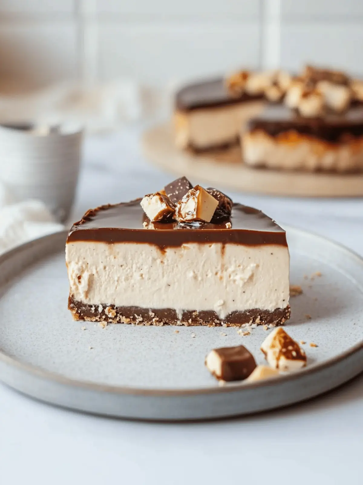 Vegan Snickers Cheesecake