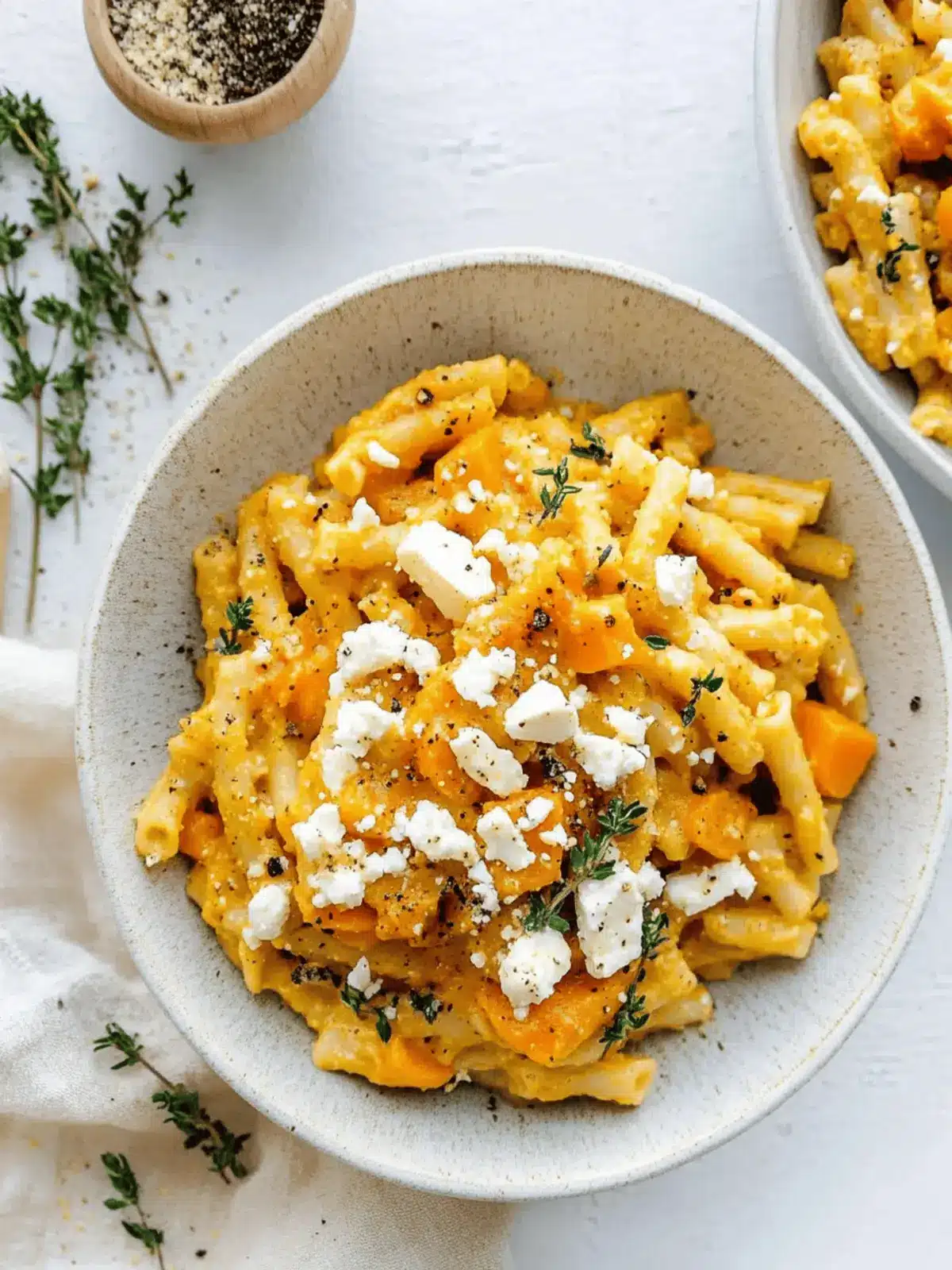 Roasted Pumpkin & Feta Pasta