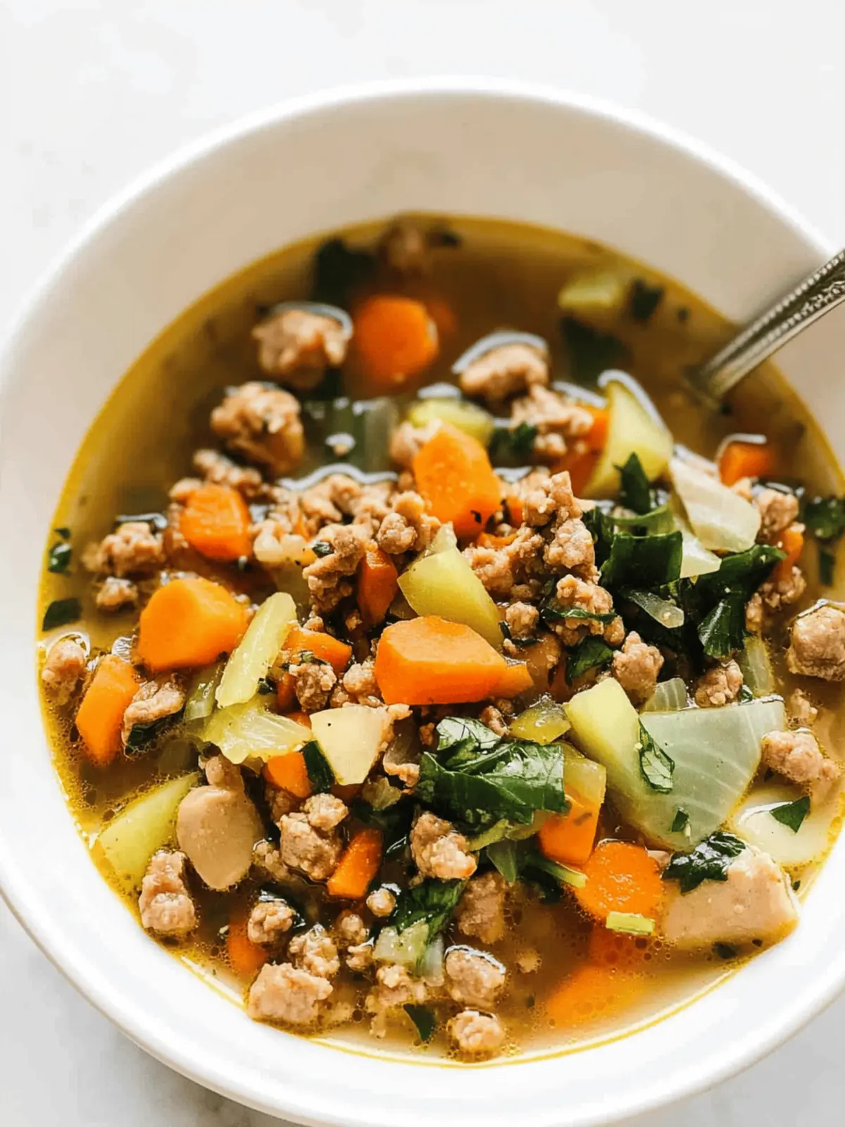 Anti-Inflammatory Ground Turkey Soup