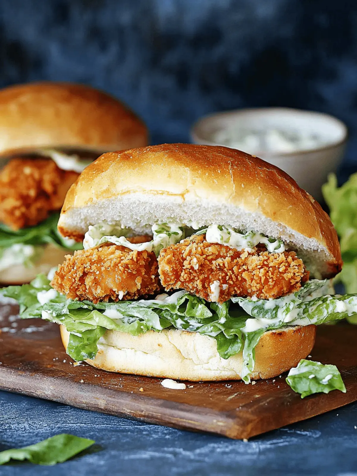 Crispy Chicken Caesar Sandwich