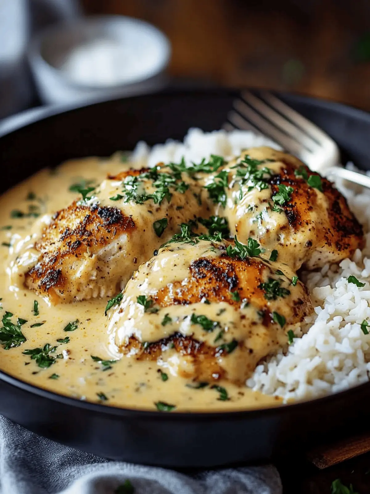 Sizzle Up Creamy Smothered Chicken And Rice