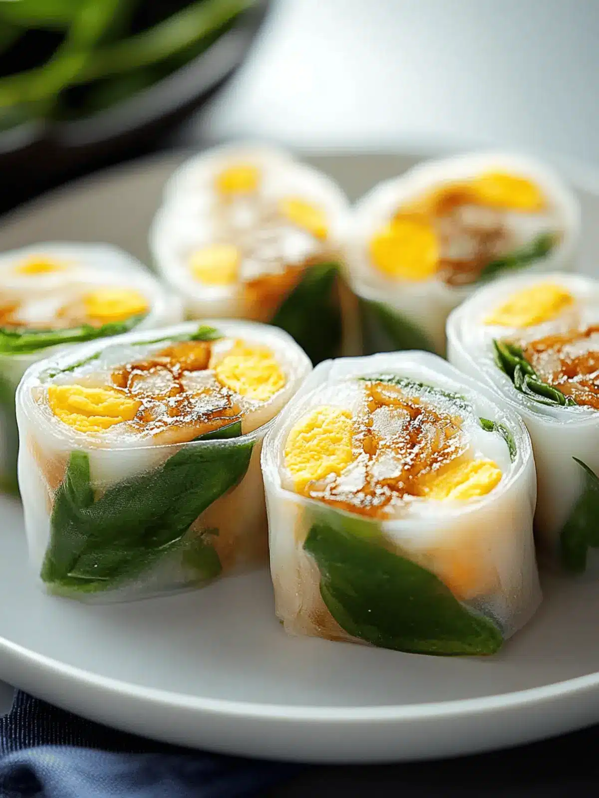 Crispy Rice Paper Egg Wraps