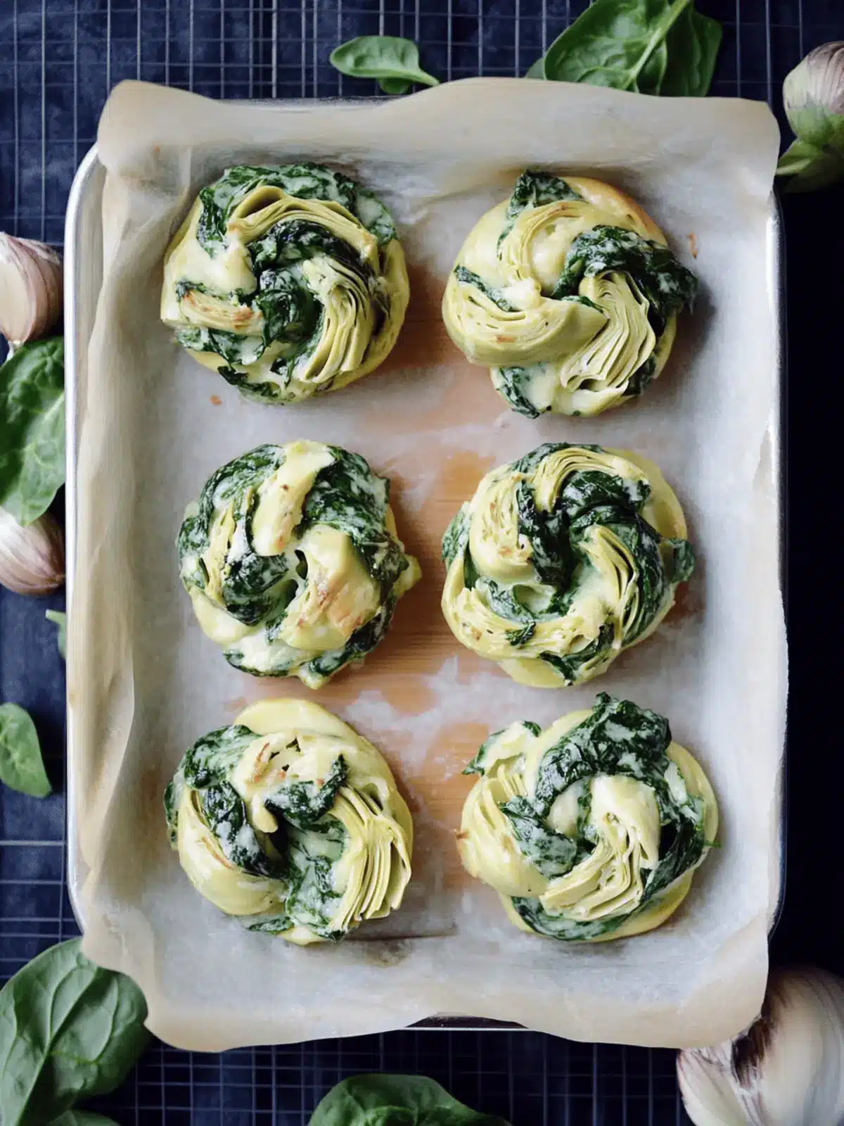 Spinach Artichoke Swirls