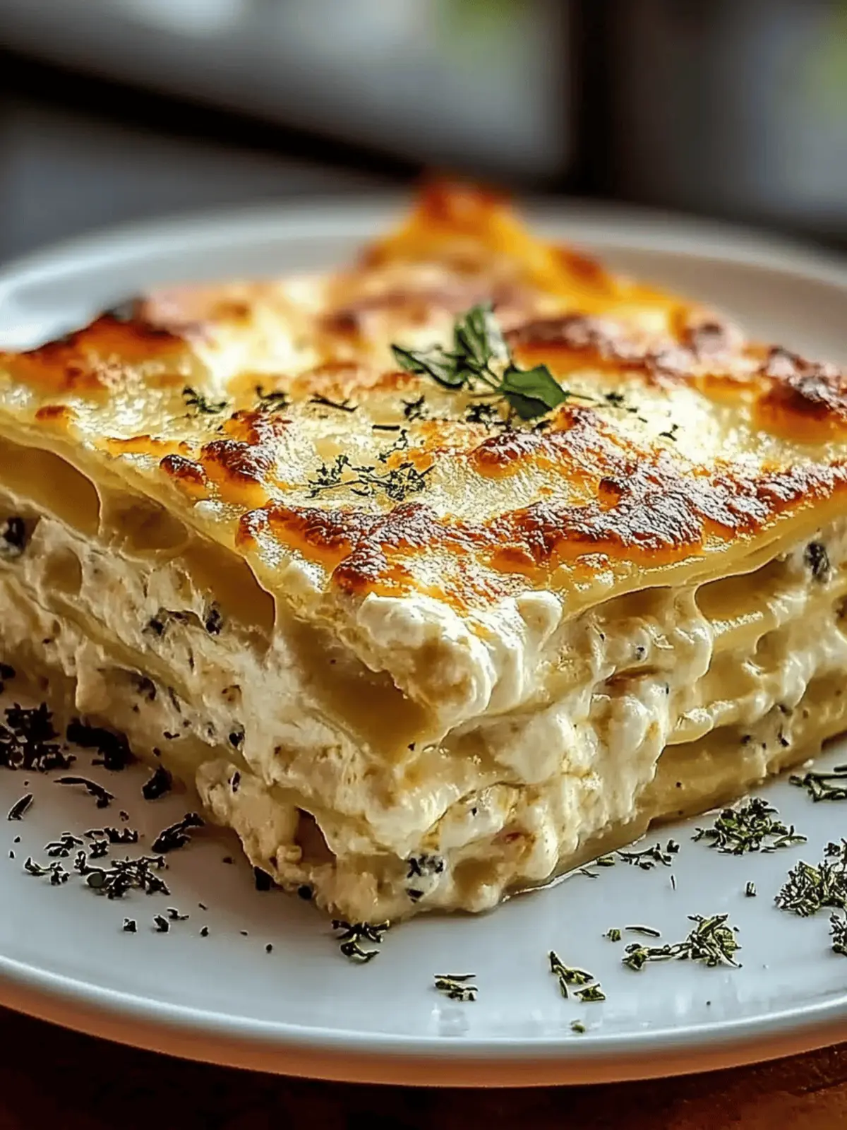 Creamy White Lasagna Delight