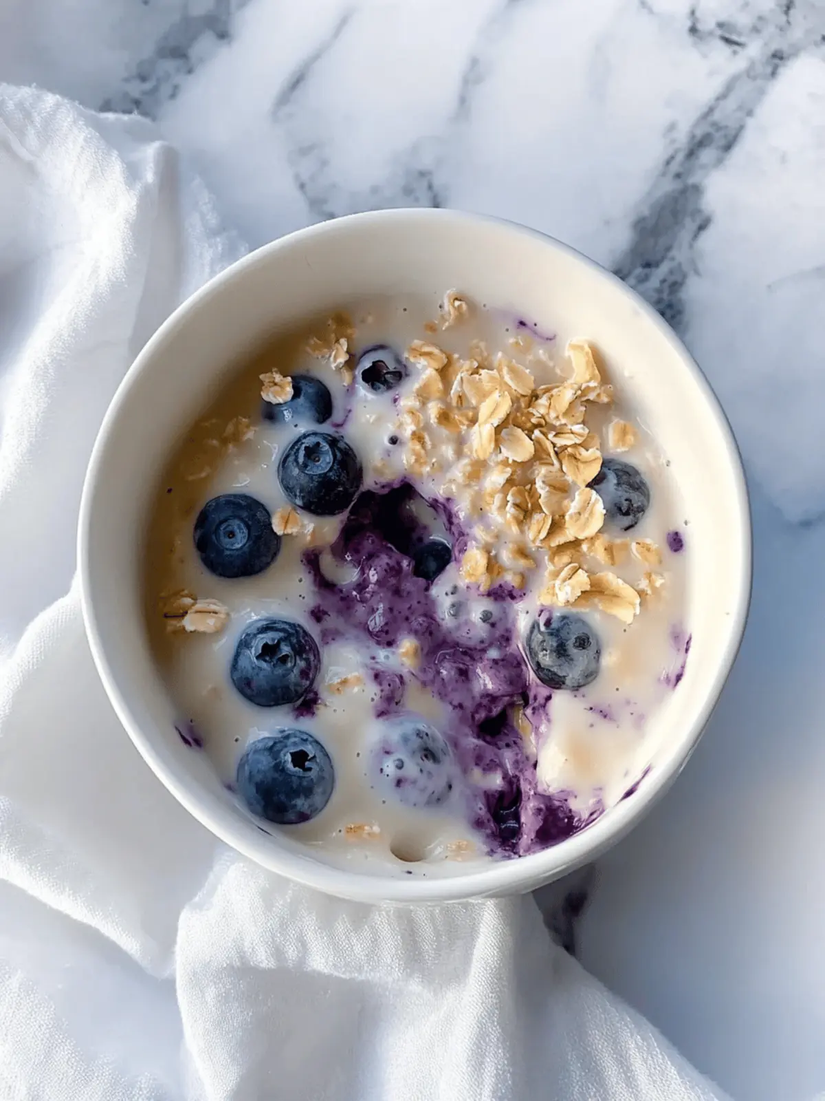 Blueberry White Chocolate Overnight Oats