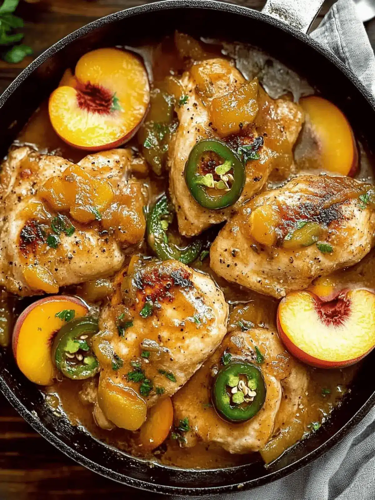 Jalapeno Peach Chicken