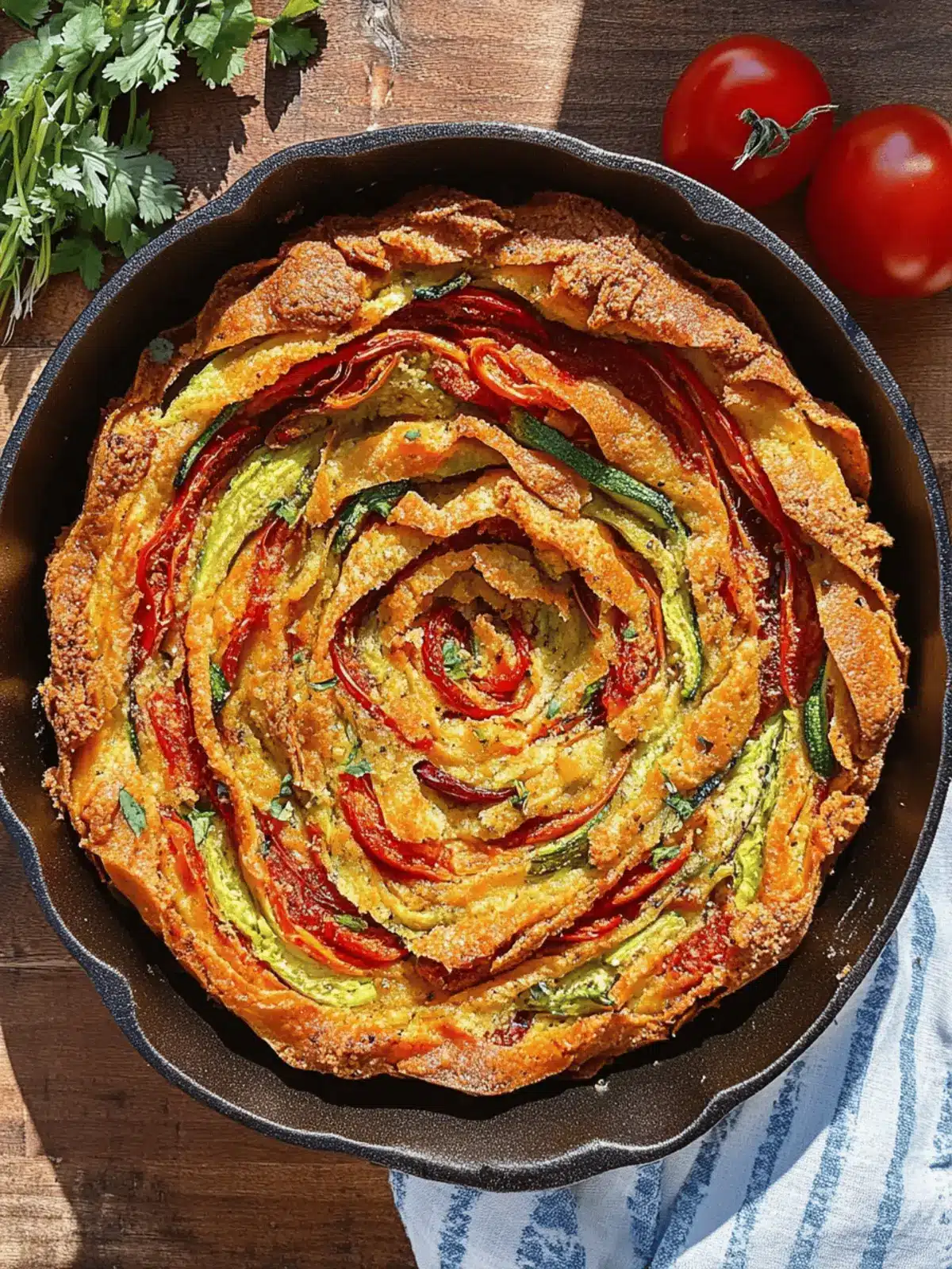 Breakfast Veggie Crinkle Cake