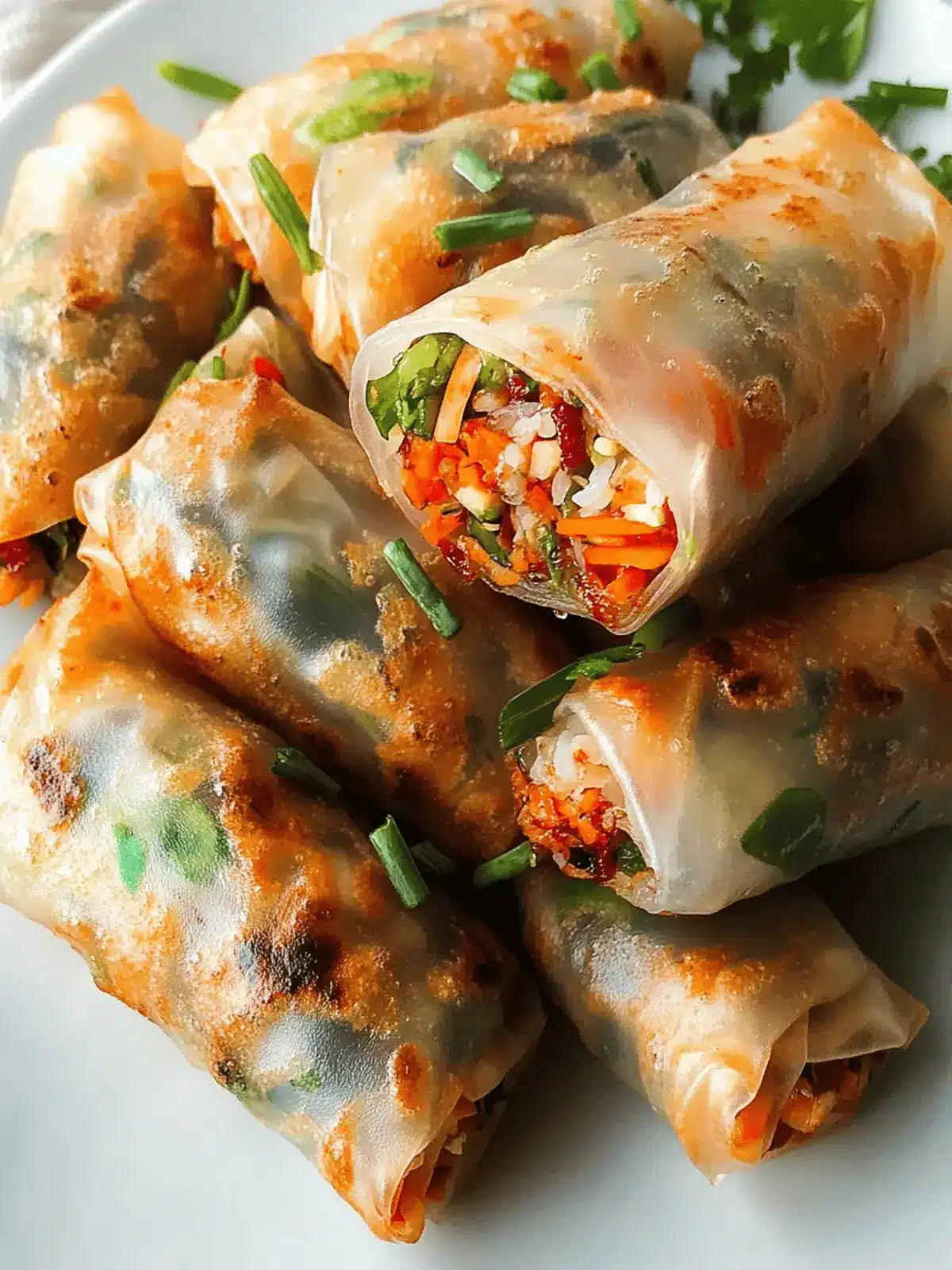 High-Fiber High-Protein Spring Rolls