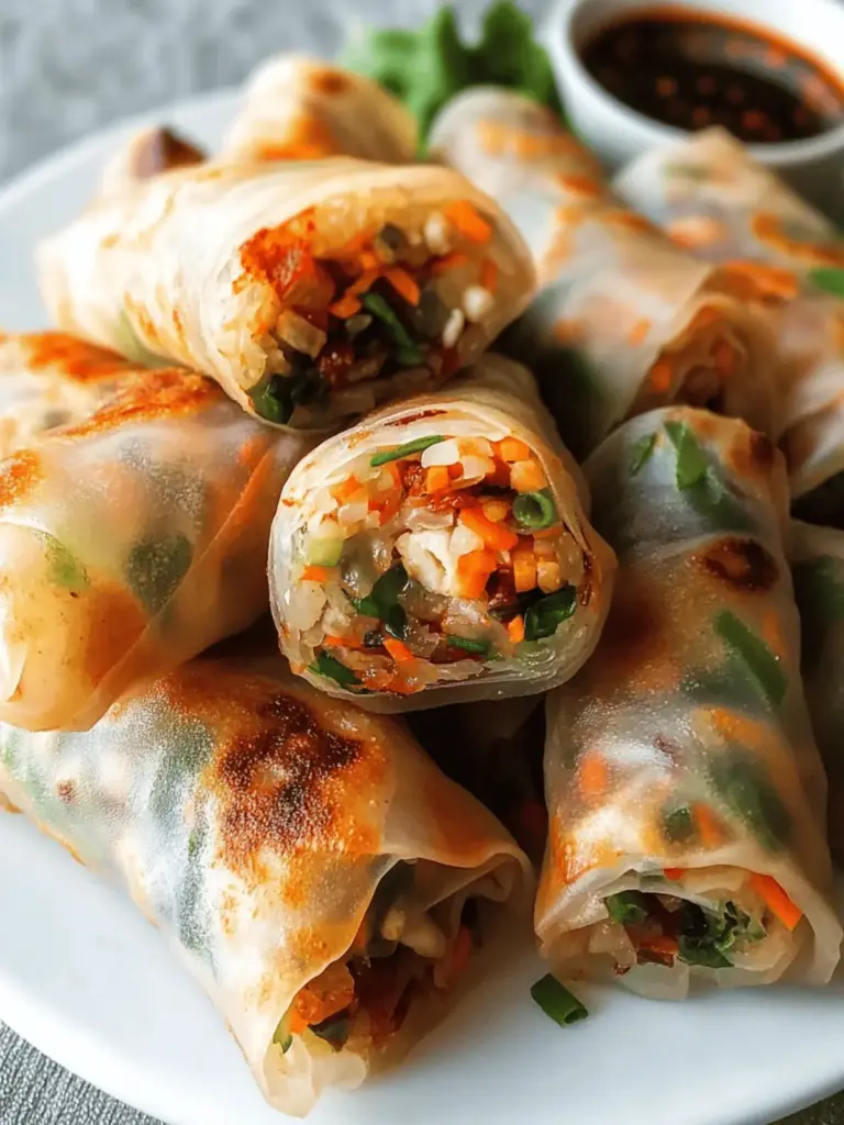 High-Fiber High-Protein Spring Rolls