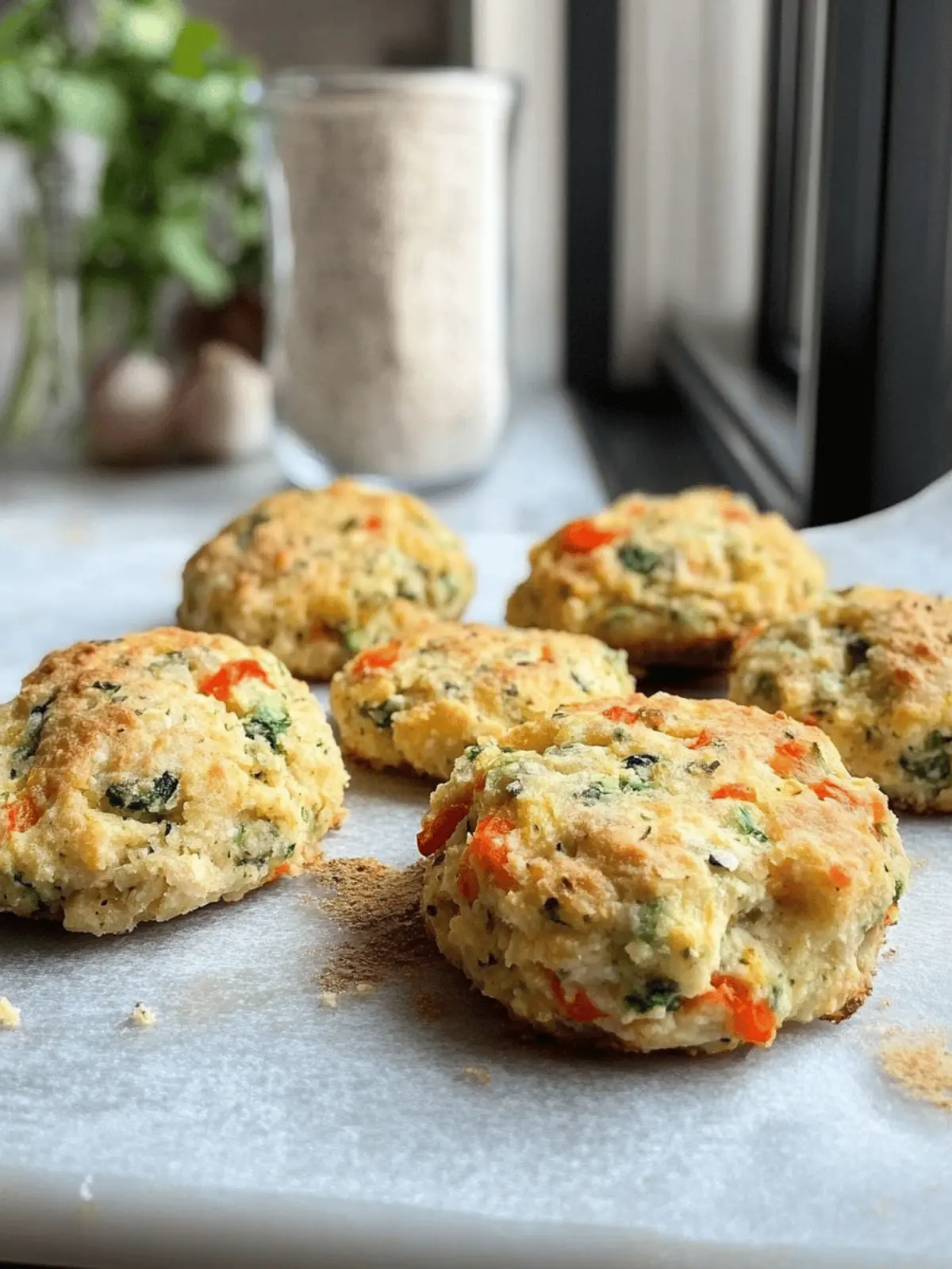 Veggie-Packed Protein Snacking Biscuits