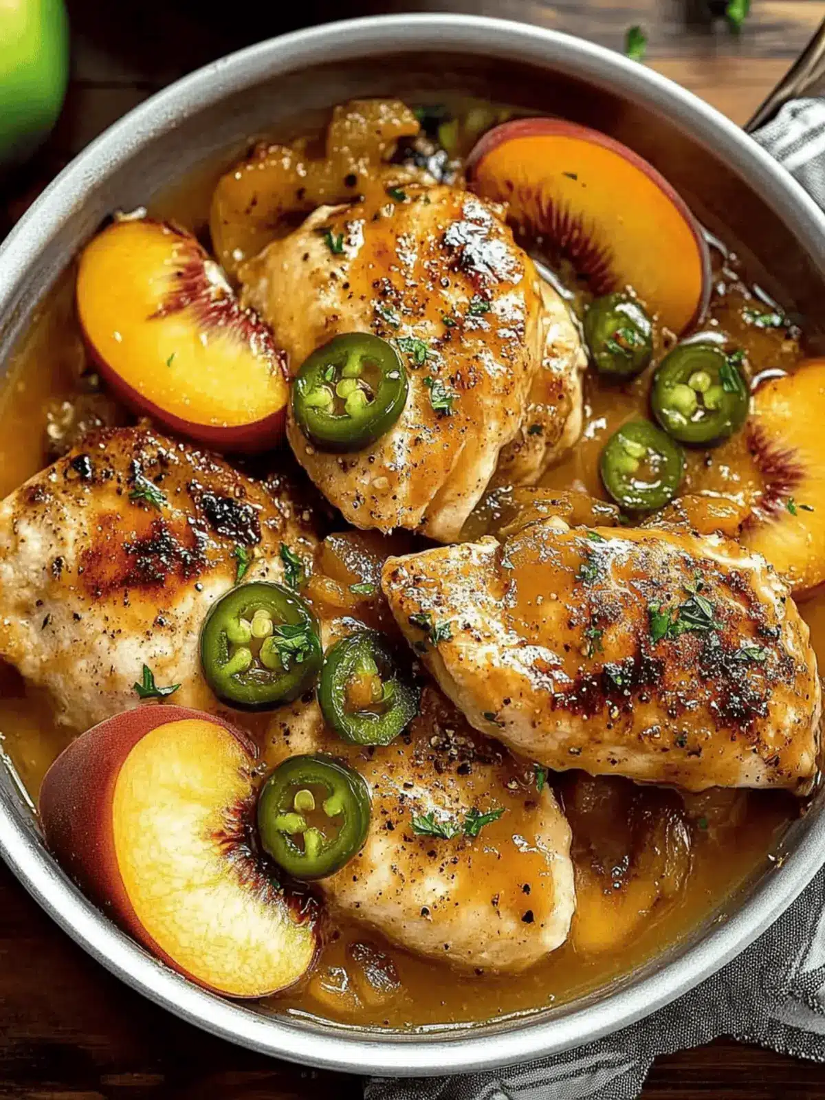 Jalapeno Peach Chicken