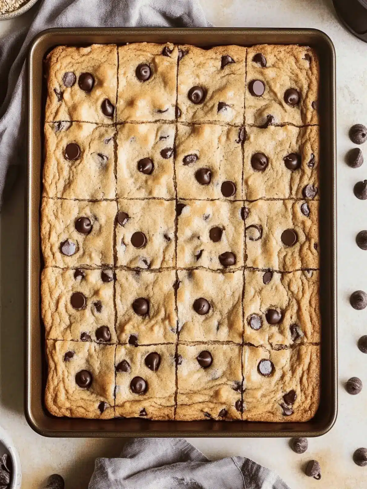 Sheet Pan Chocolate Chip Cookies