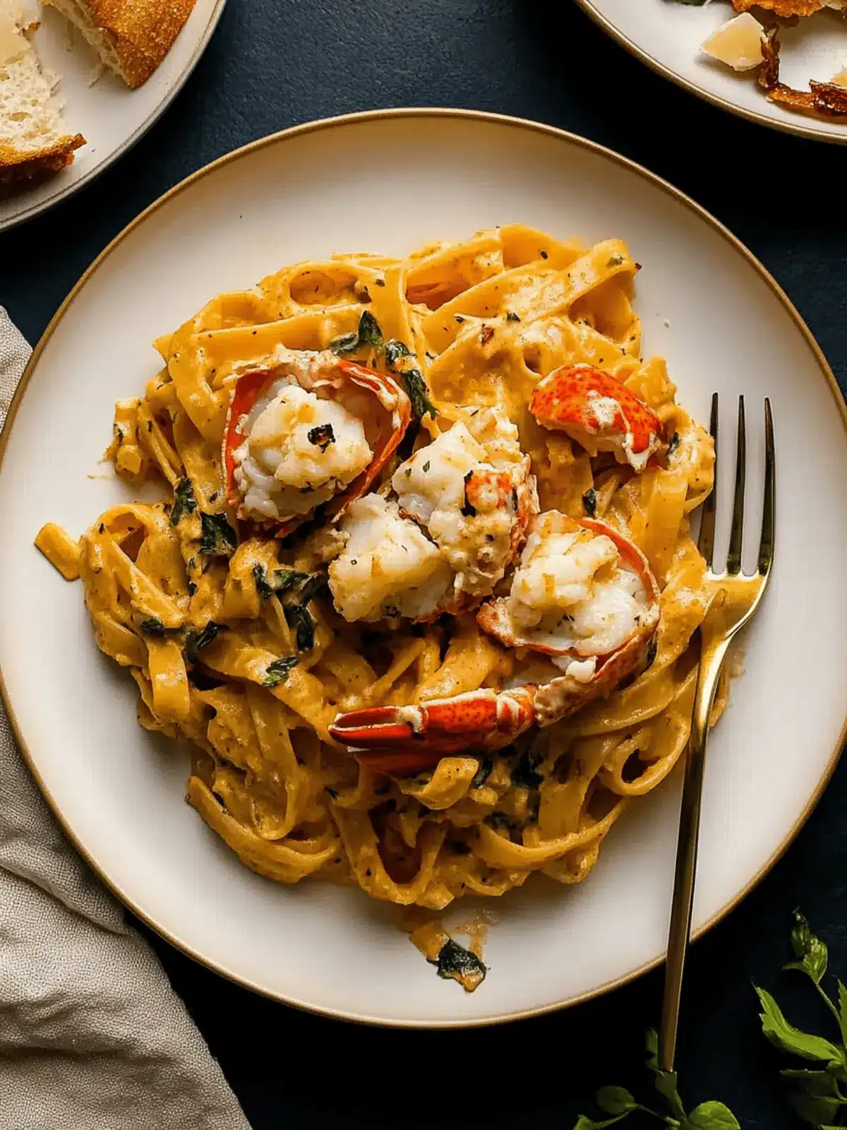 Creamy Tuscan Lobster Pasta