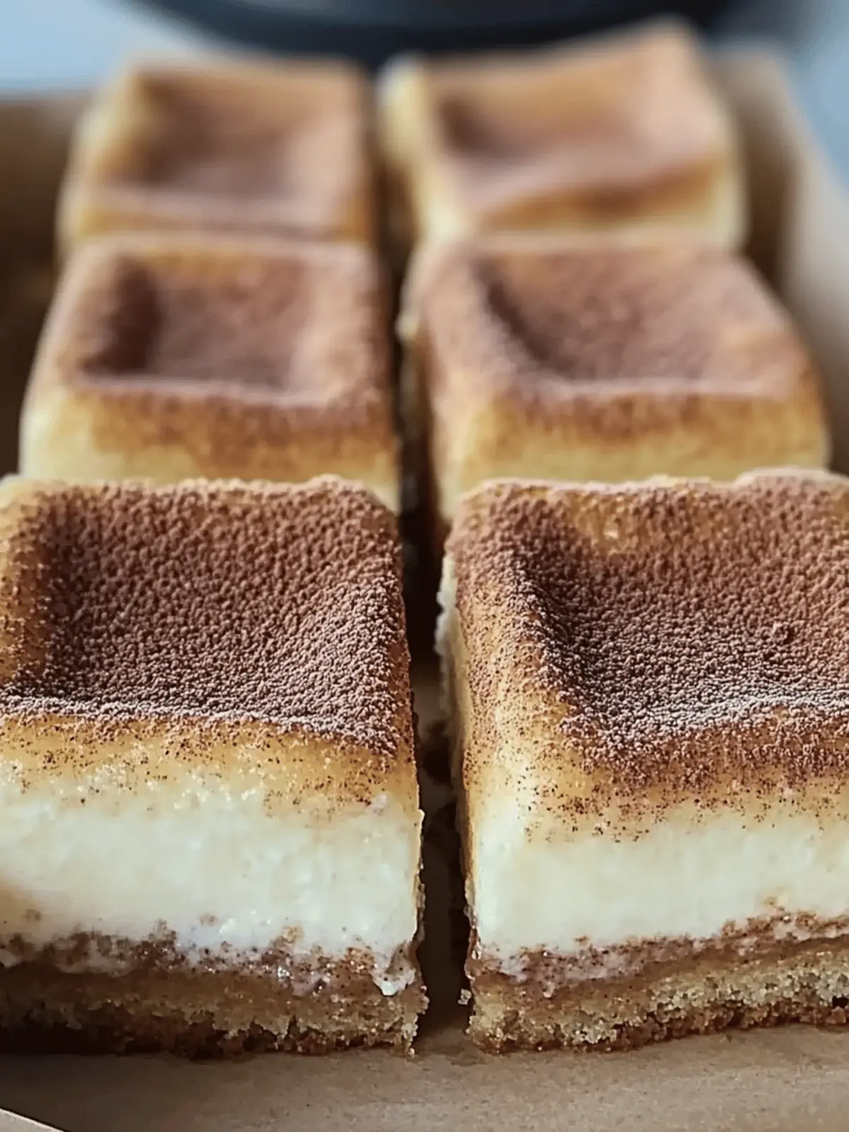 Cinnamon Churro Cheesecake Bars Recipe