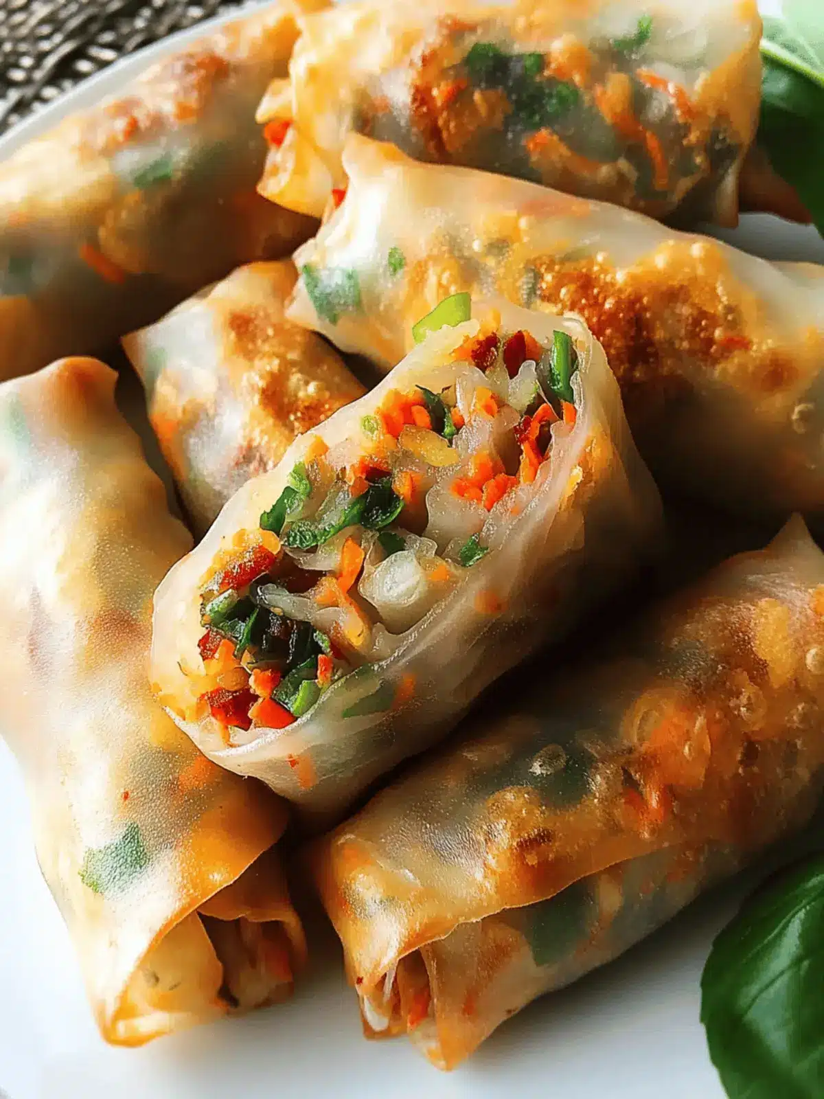 High-Fiber High-Protein Spring Rolls