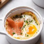 Eggs en Cocotte (Baked Eggs with Smoked Salmon)