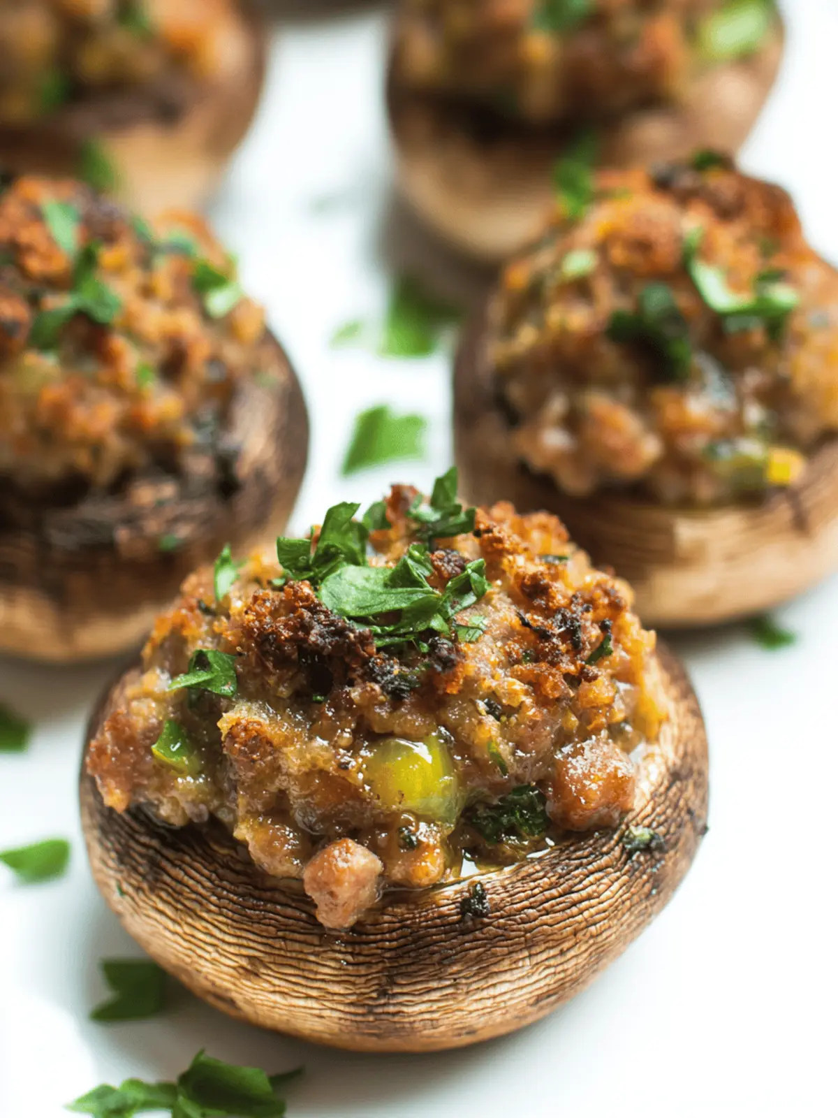 Sausage-Stuffed Mushrooms